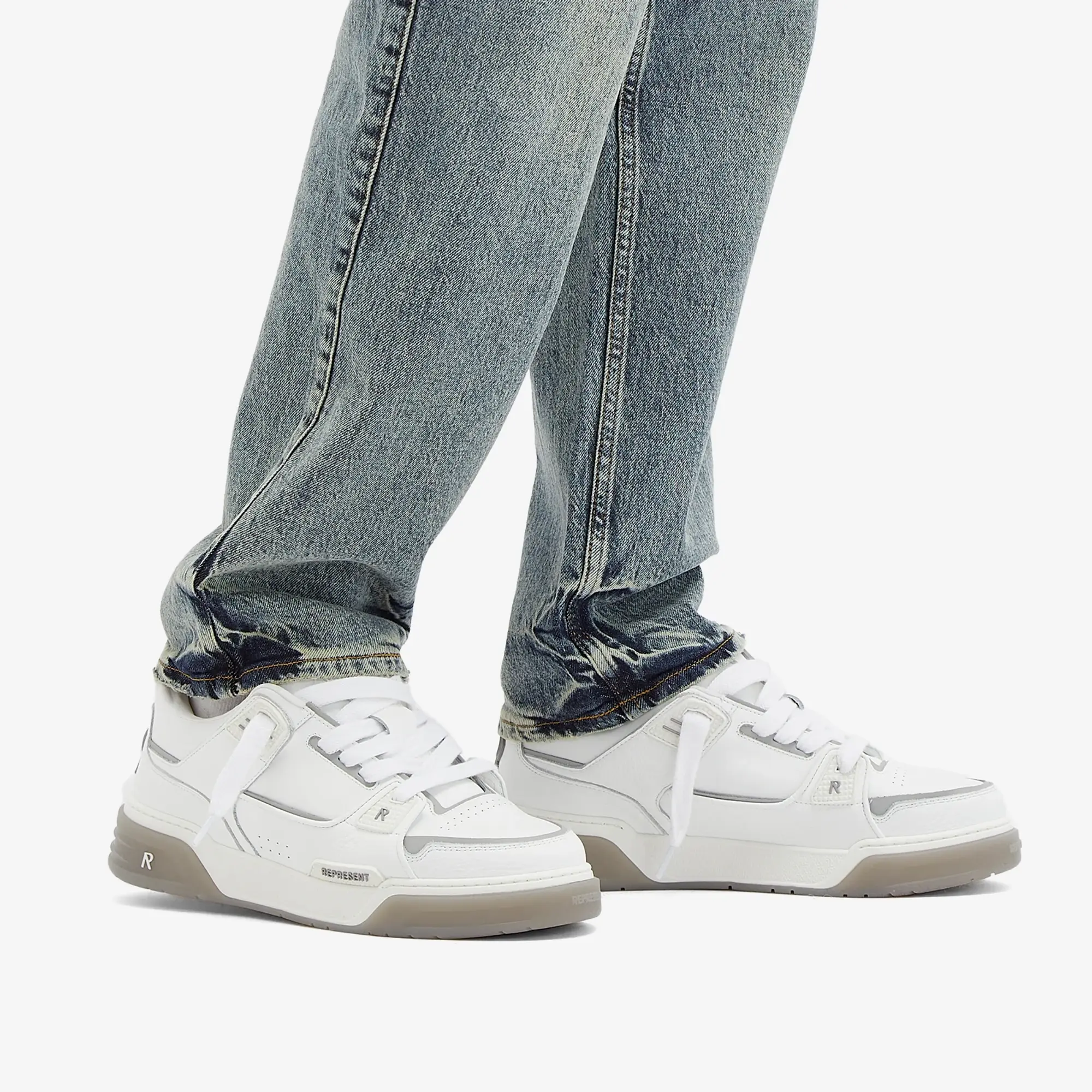 Represent Men's Studio Sneaker White Grey