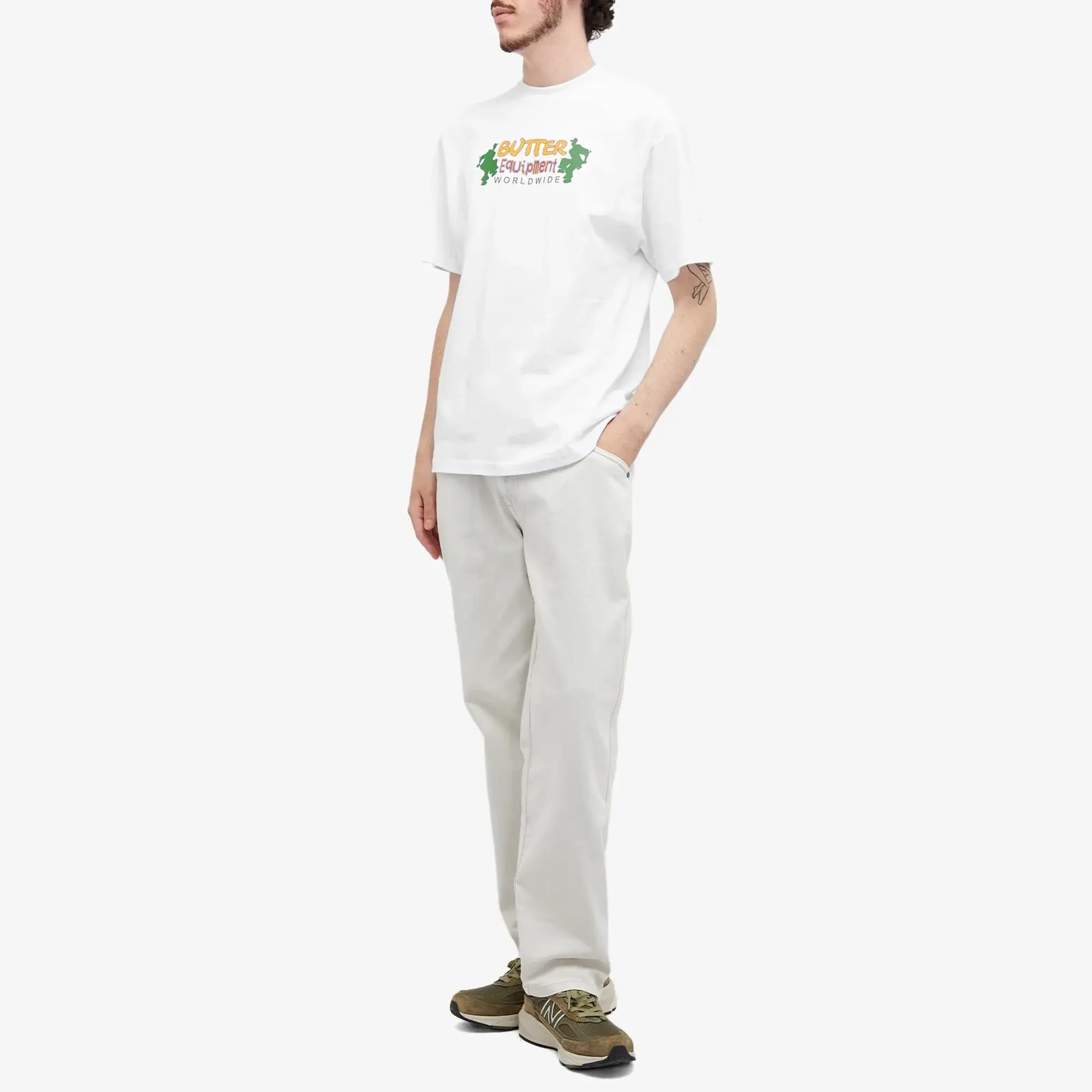 Butter Goods Men's Breaker T-Shirt White