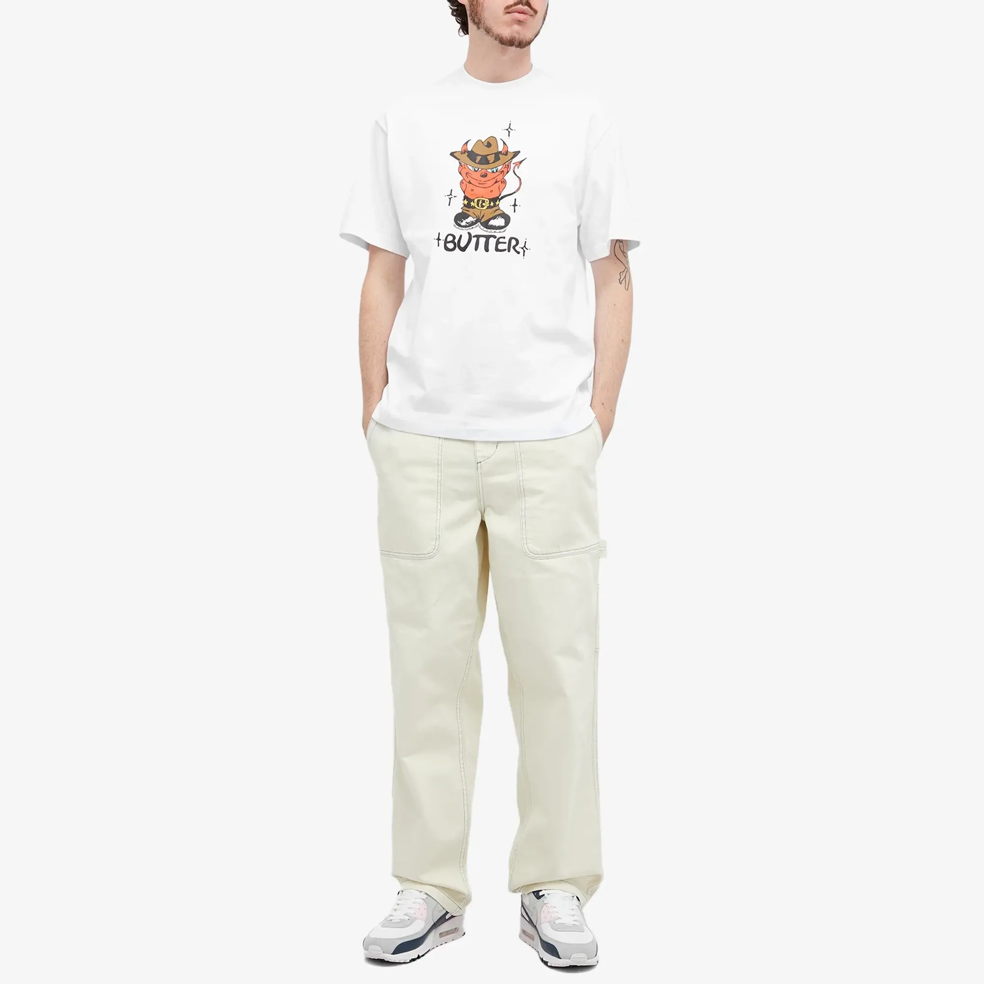 Butter Goods Men's Devil T-Shirt White