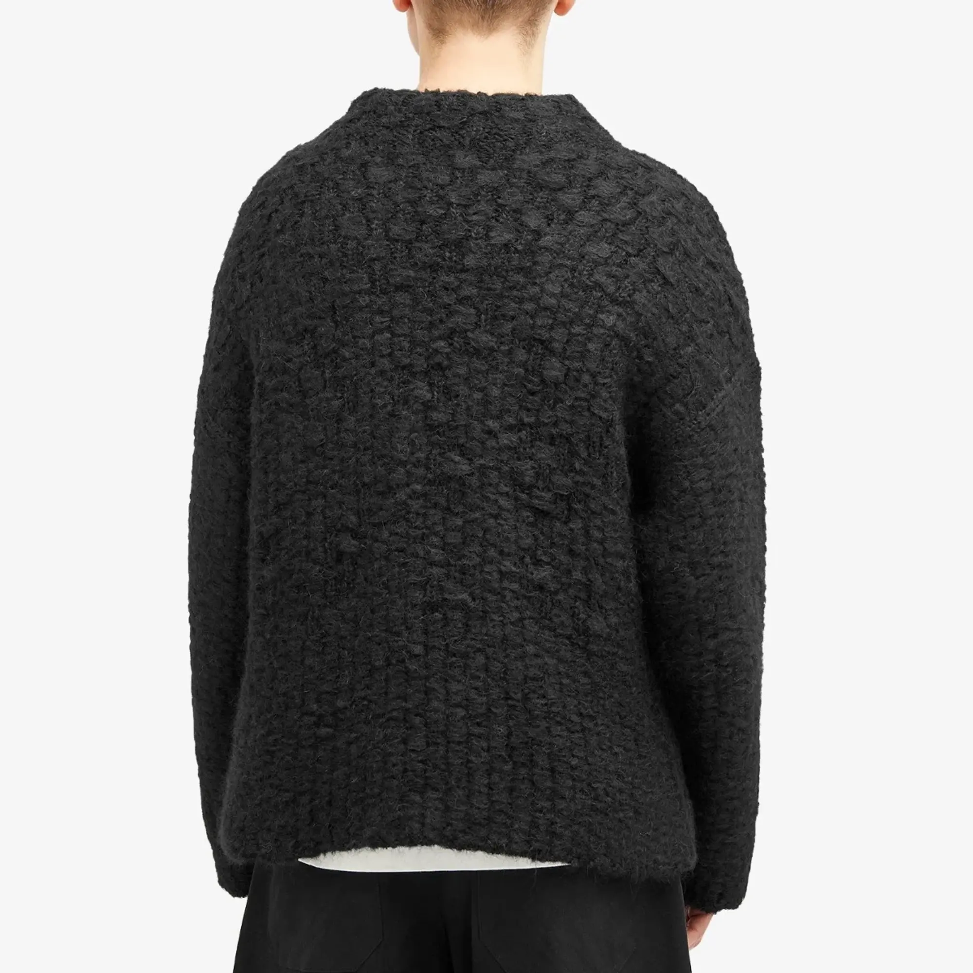 Jil Sander Men's Plus Mohair Knit Sweatshirt Black