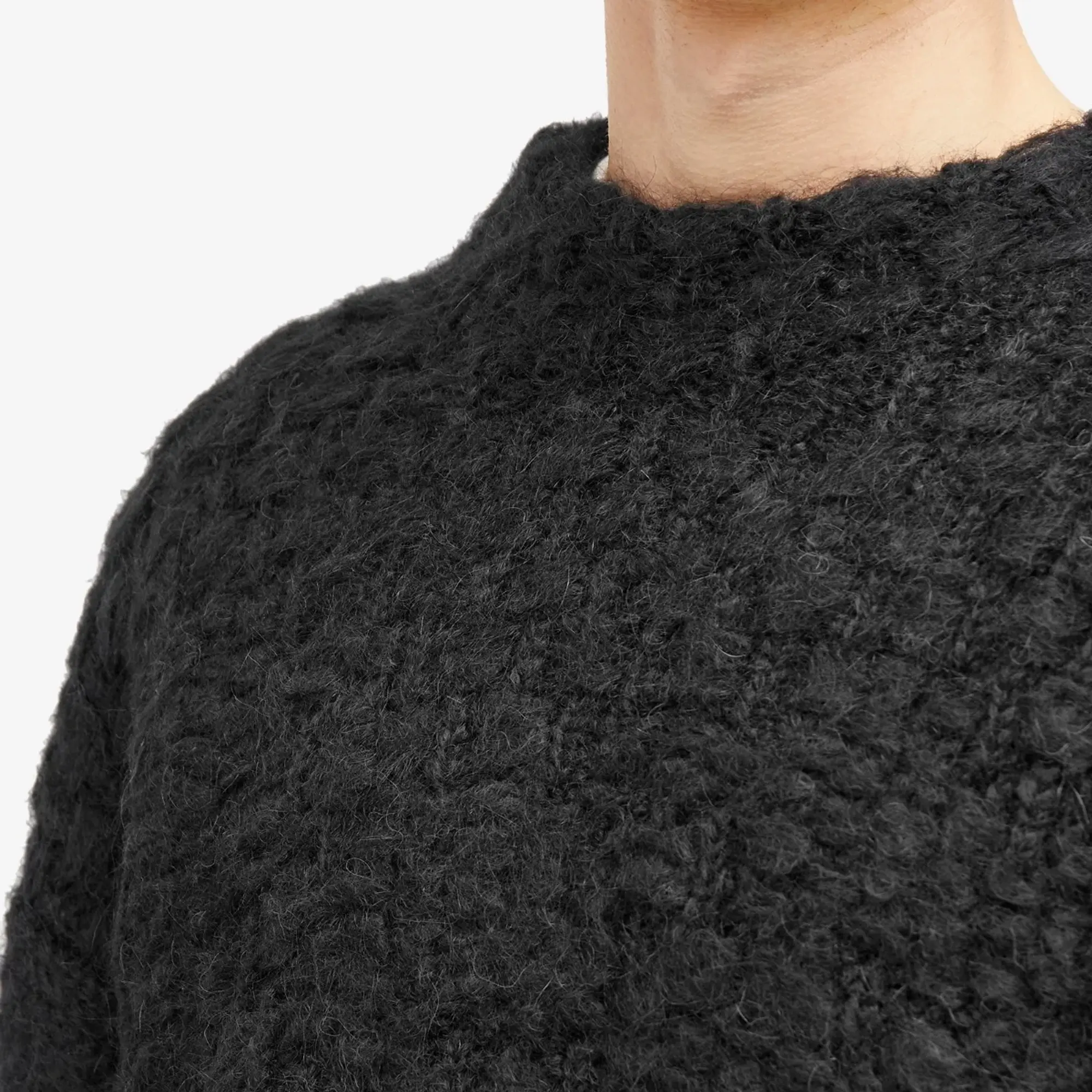 Jil Sander Men's Plus Mohair Knit Sweatshirt Black