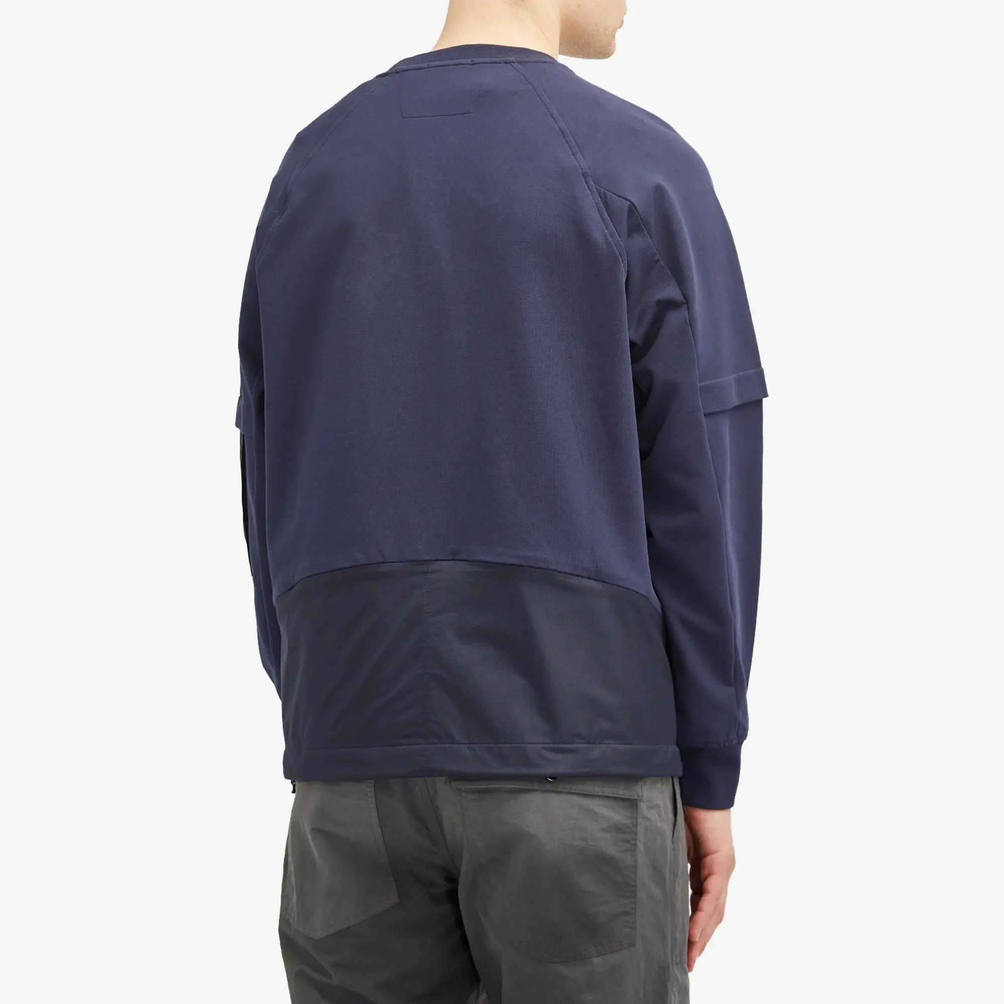 スウェット・トレーナー C.P. Company Metropolis Logo Crew Neck Sweatshirt Sky Captai C.P. Company Men's Metropolis Crew Neck Sweatshirt Sky