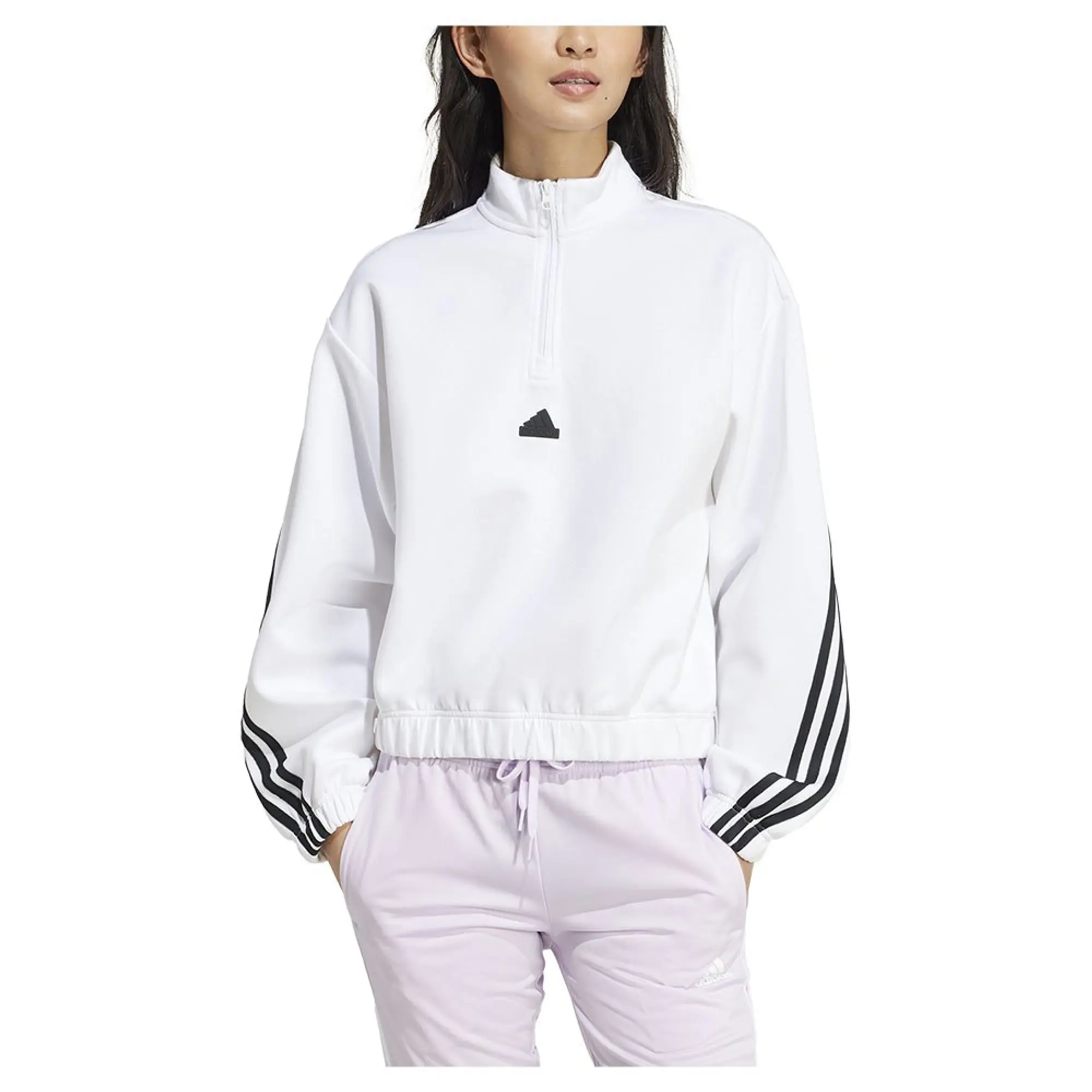 Adidas Future Icons 3 Stripes Half Zip Tracksuit Jacket  S Woman -
