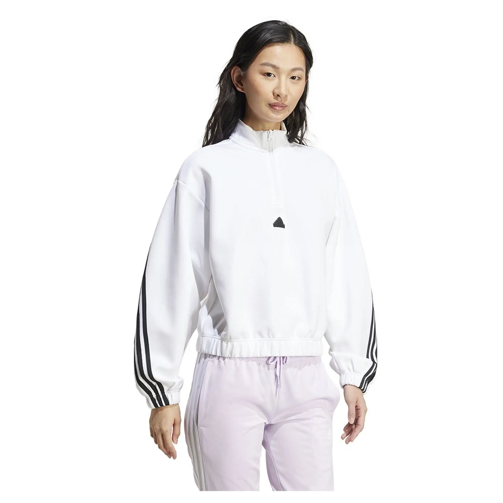 Adidas Future Icons 3 Stripes Half Zip Tracksuit Jacket  S Woman -
