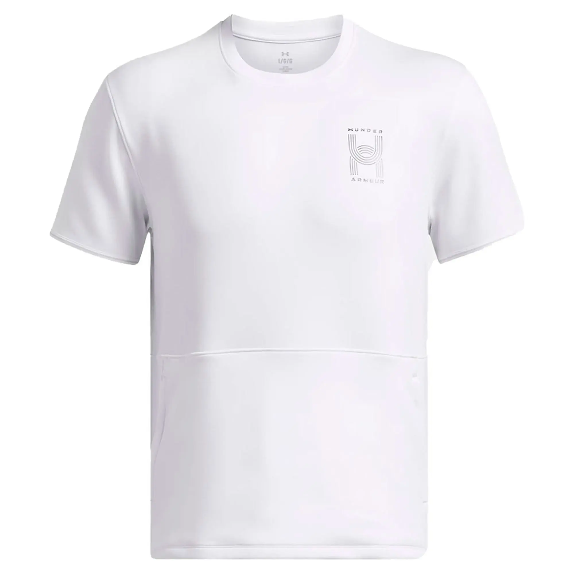 Men's  Under Armour  Run Anywhere Short Sleeve White / Morph Green / Black XXL