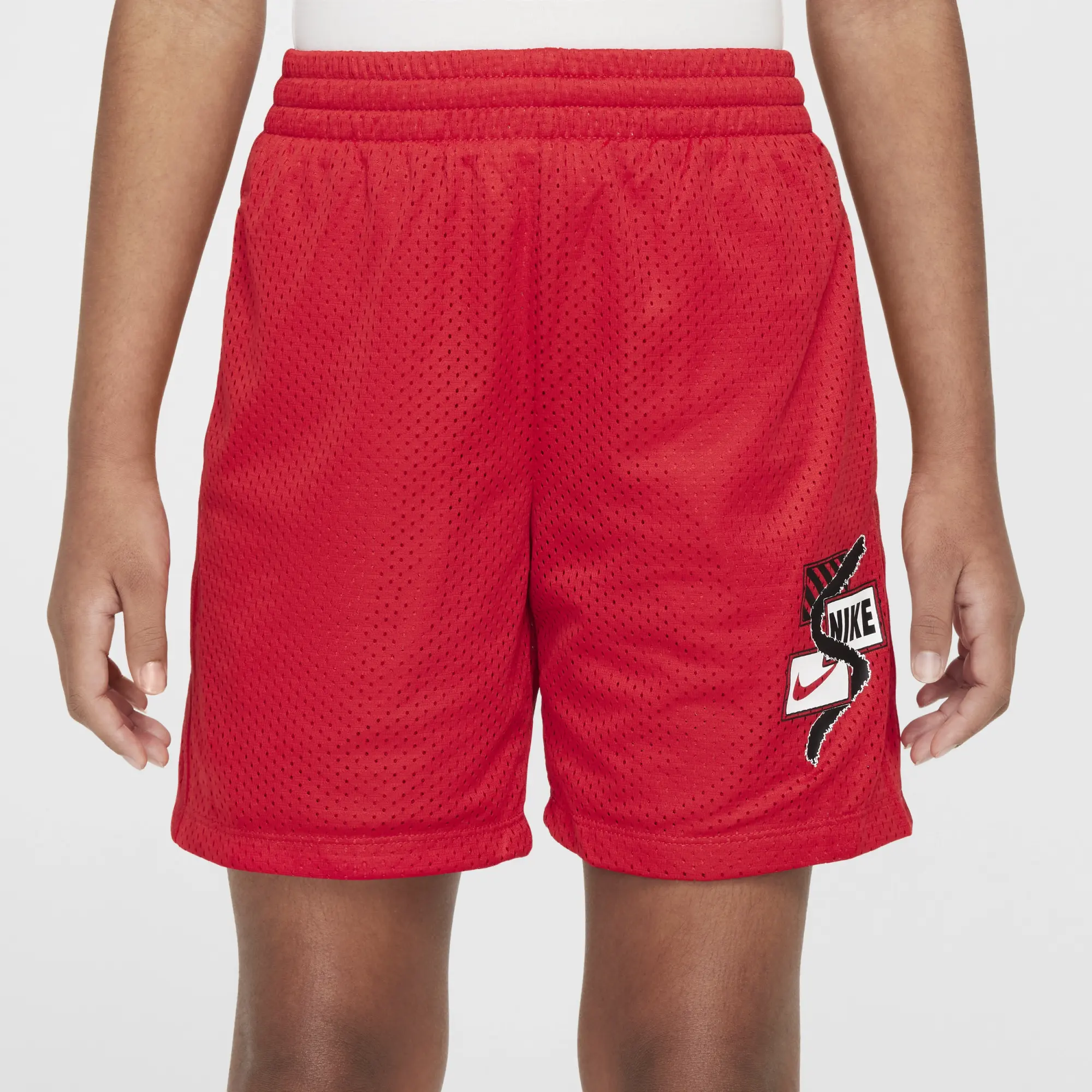 Nike Multi Older Kids' (Boys') Dri-FIT Shorts - Red - Polyester