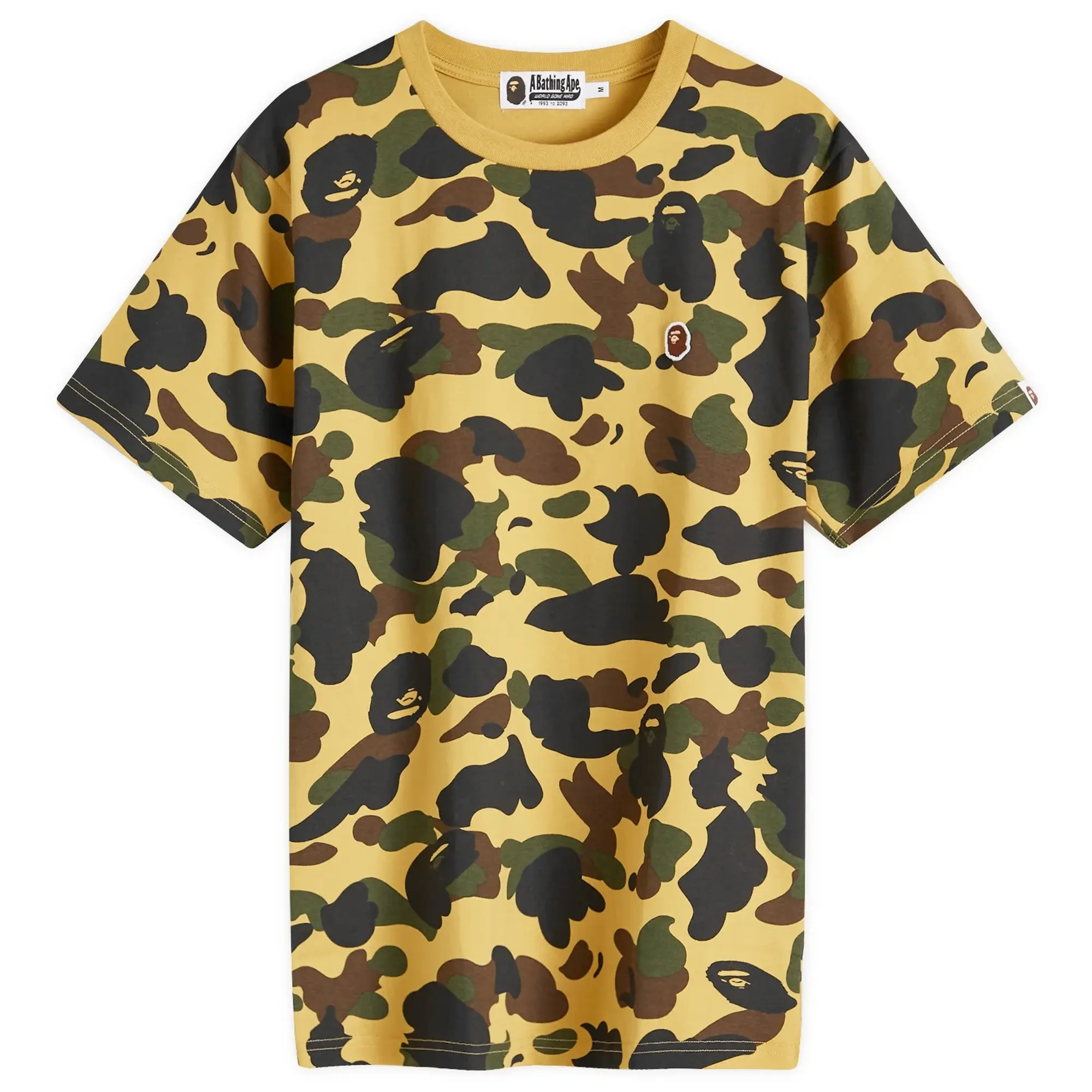 A Bathing Ape Men's 1st Camo One Point T-Shirt Yellow