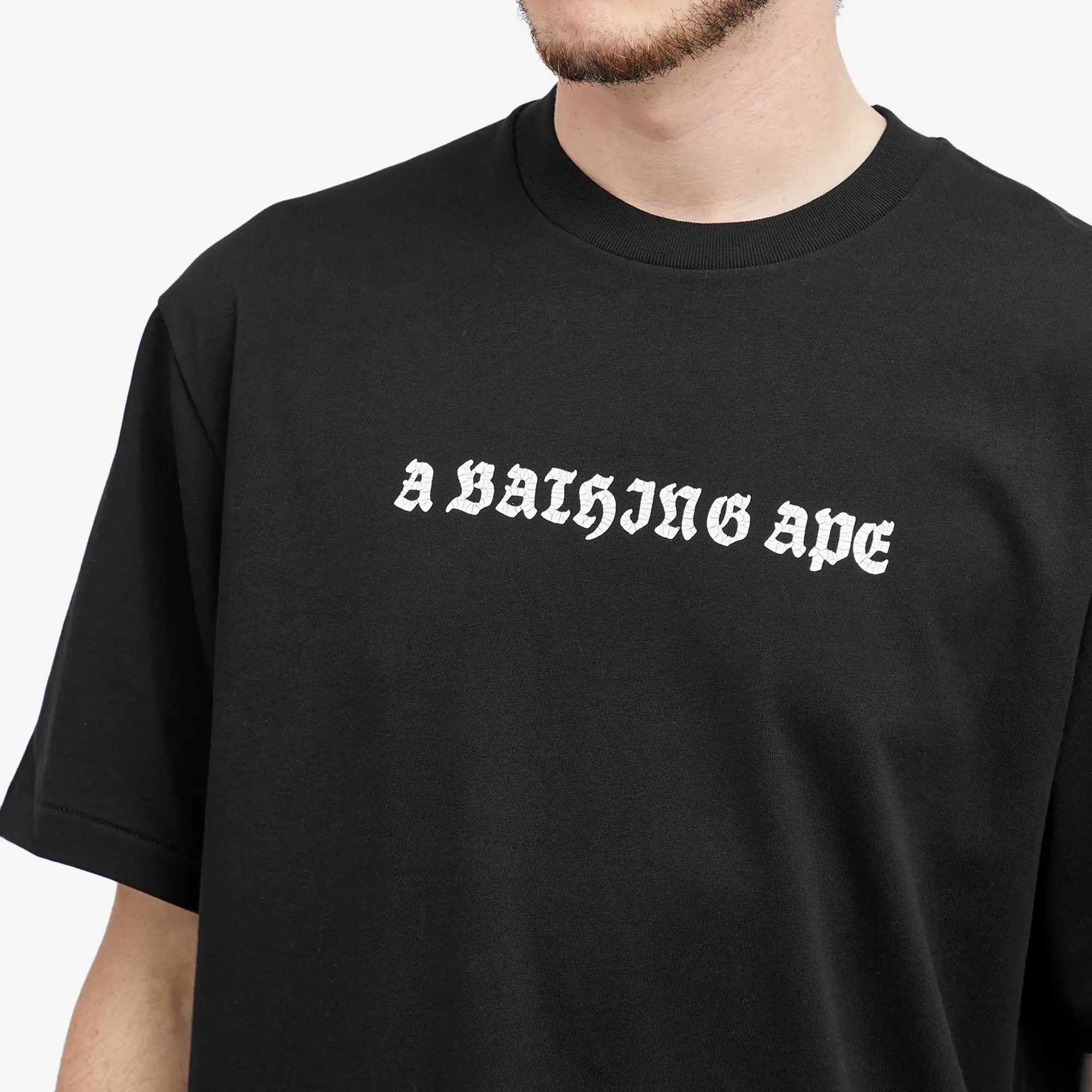 A Bathing Ape Men's Gothic Logo T-Shirt Black