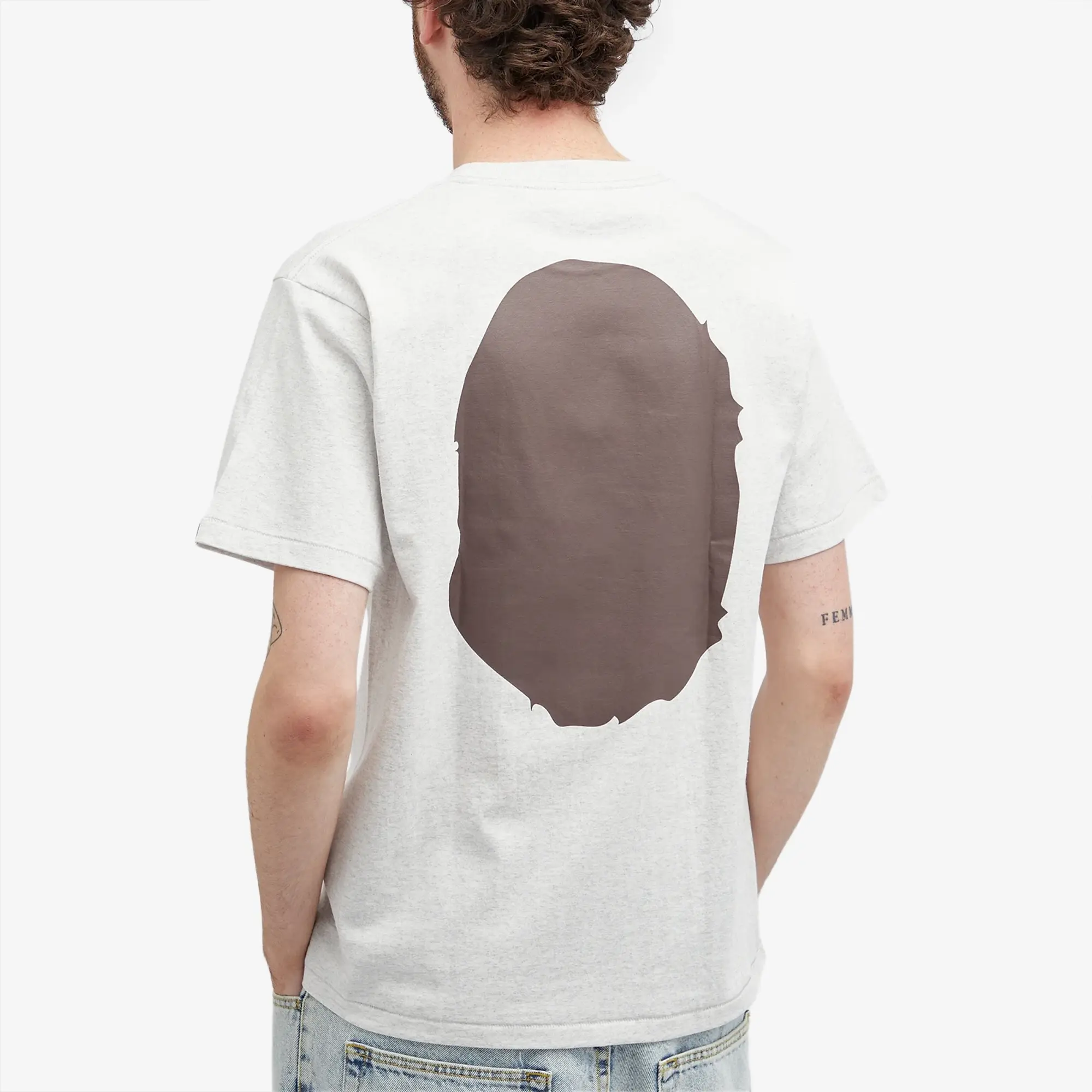 A Bathing Ape Men's Classic Big Ape Head T-Shirt Grey