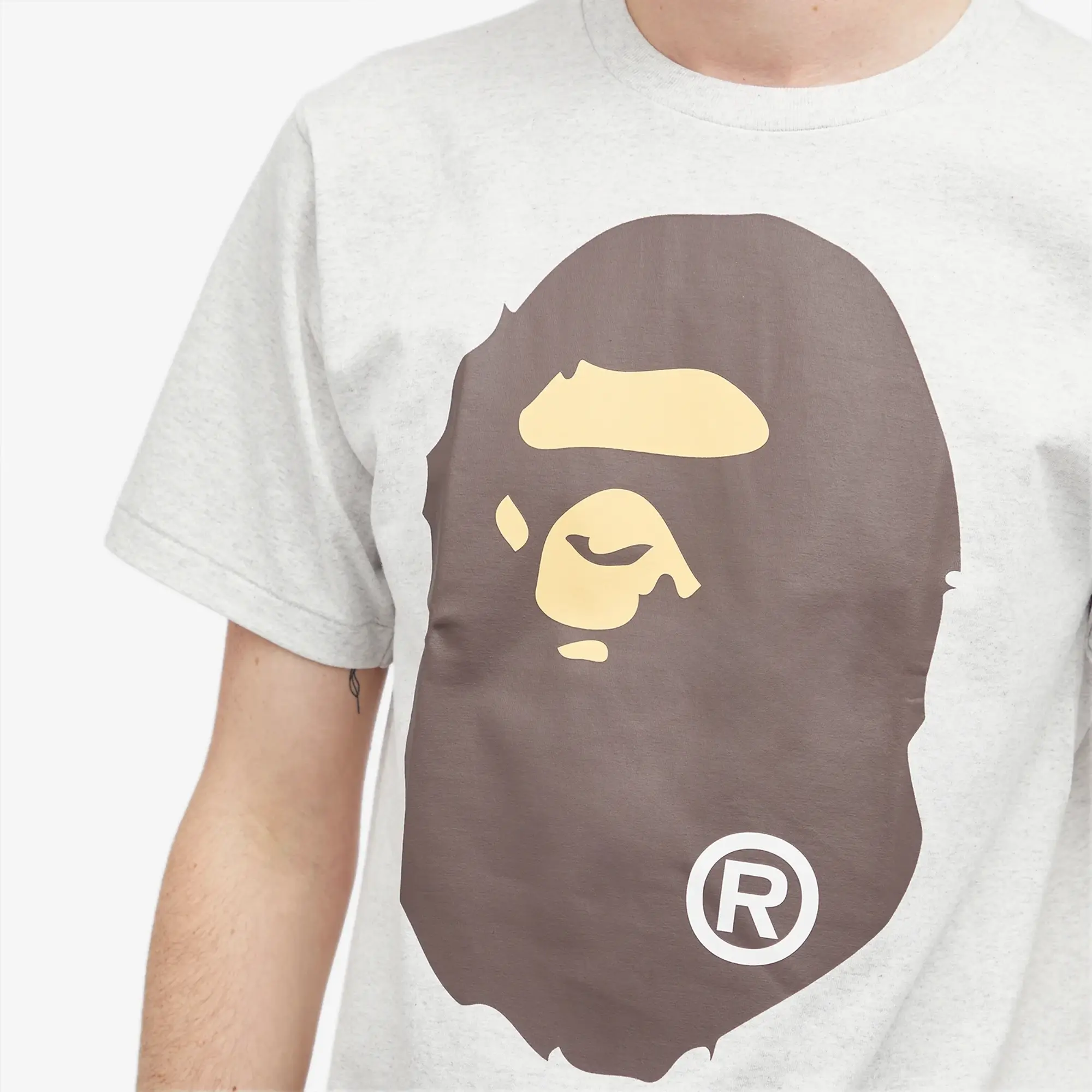 A Bathing Ape Men's Classic Big Ape Head T-Shirt Grey