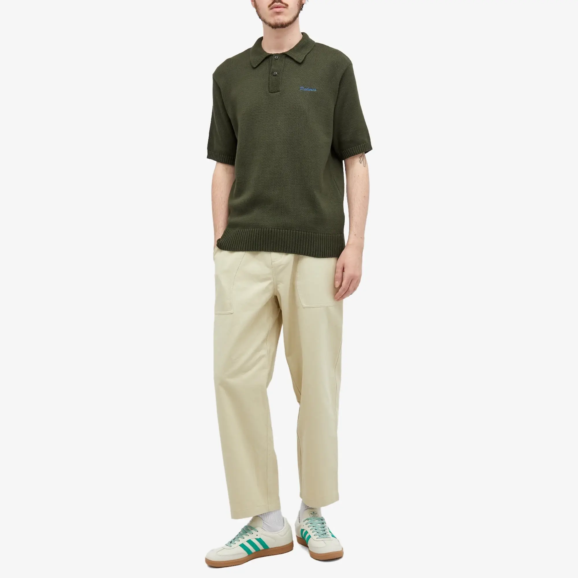Palmes Men's Marco Knit Polo Olive