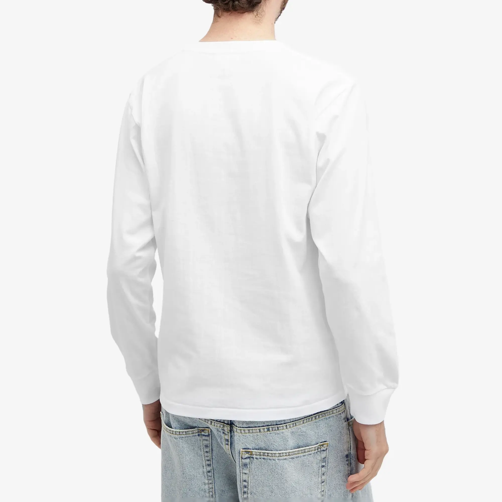 A Bathing Ape Men's Long Sleeve College T-Shirt White