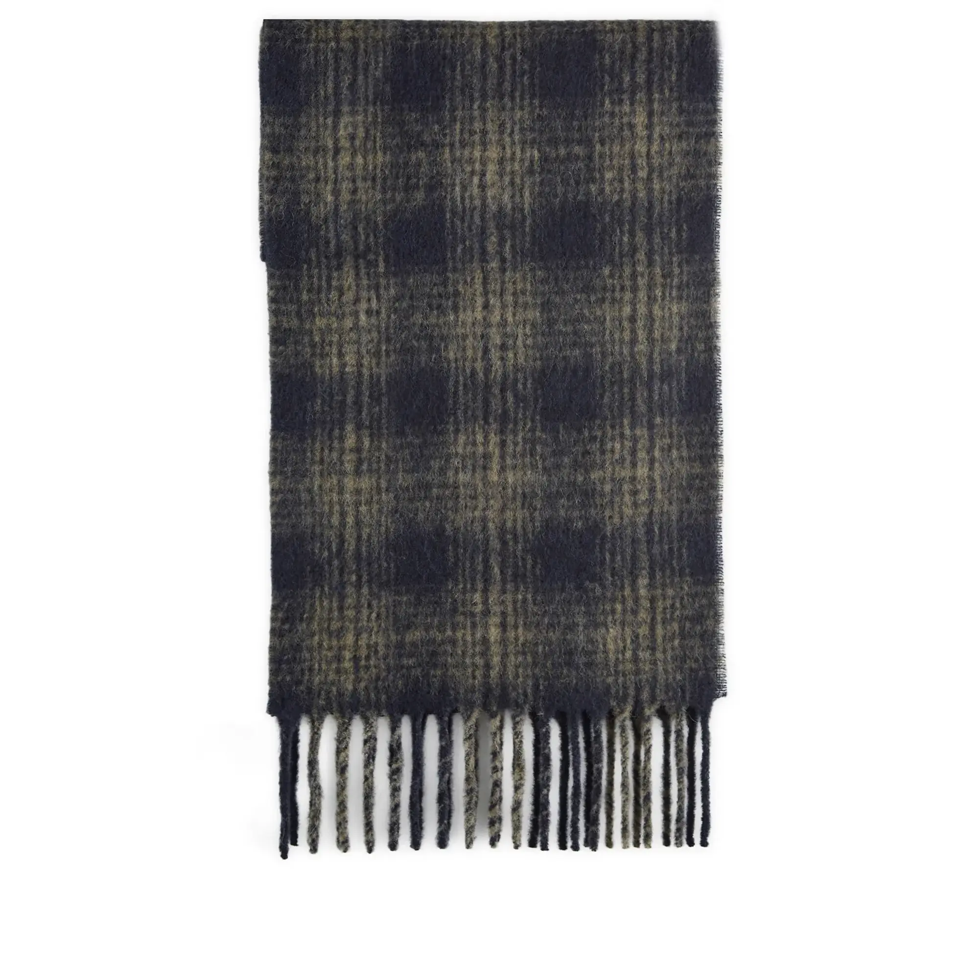 A.P.C. Men's Andrea Check Scarf Khaki