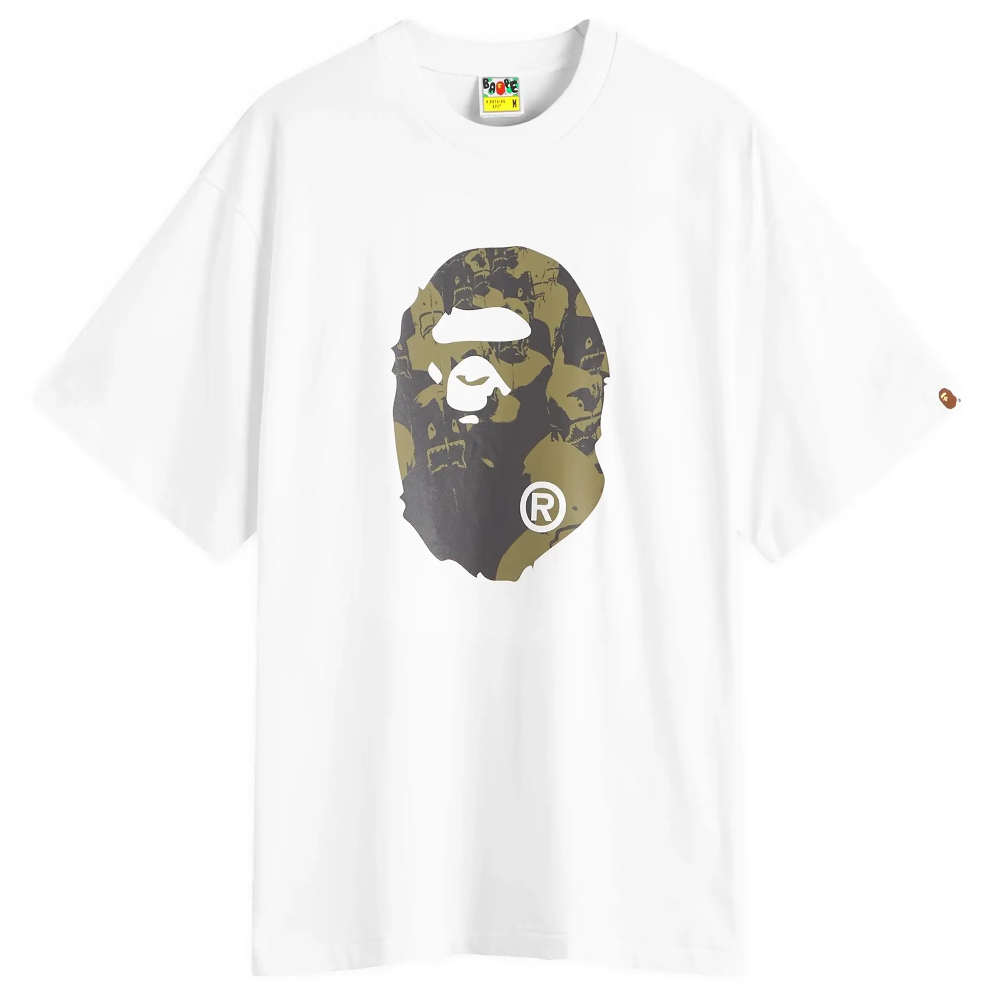 A Bathing Ape Men's Shark College Logo T-Shirt White