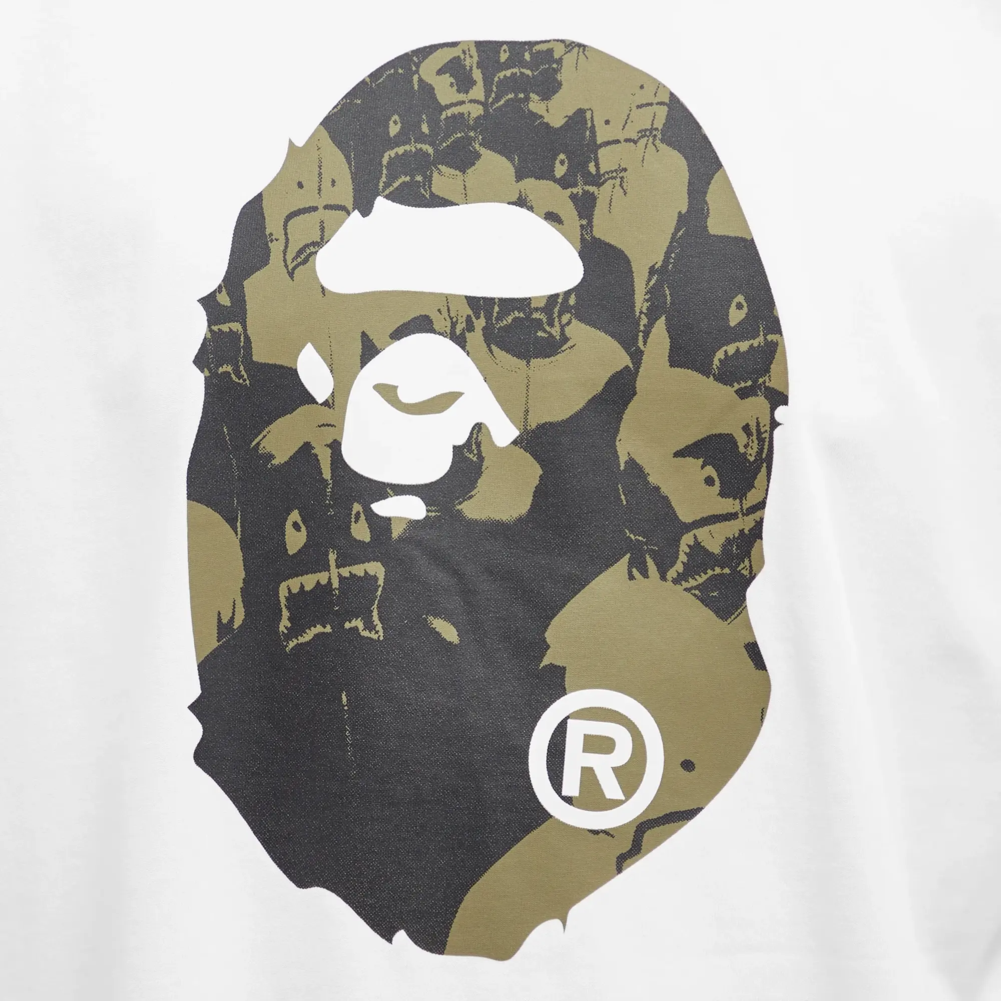 A Bathing Ape Men's Shark College Logo T-Shirt White