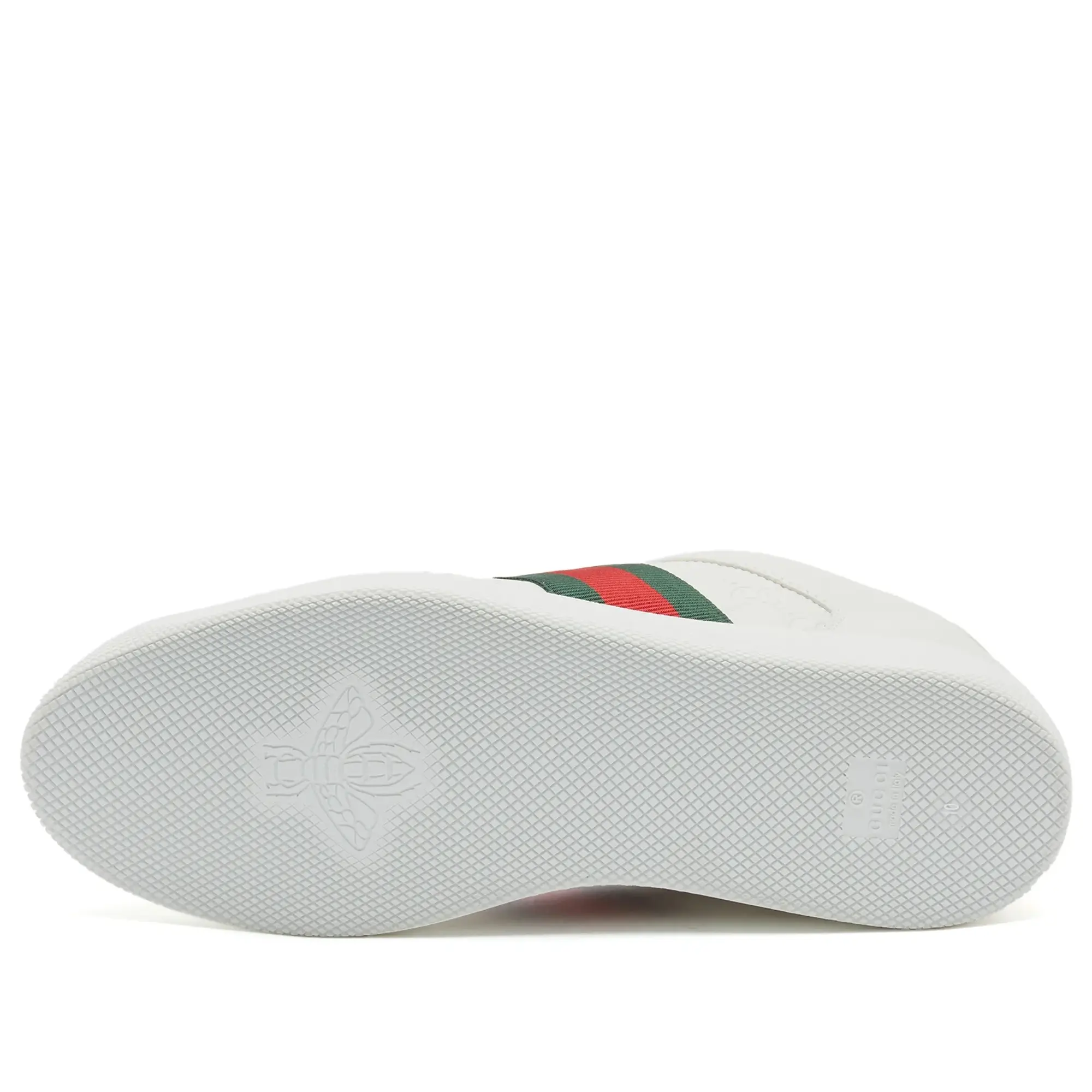 Gucci Men's Screener Sneaker White/Red/Green