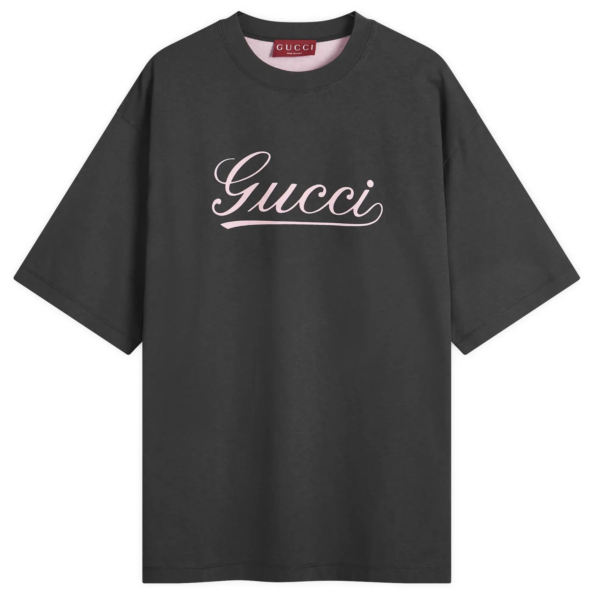 Gucci Men's Script Logo T-Shirt Black