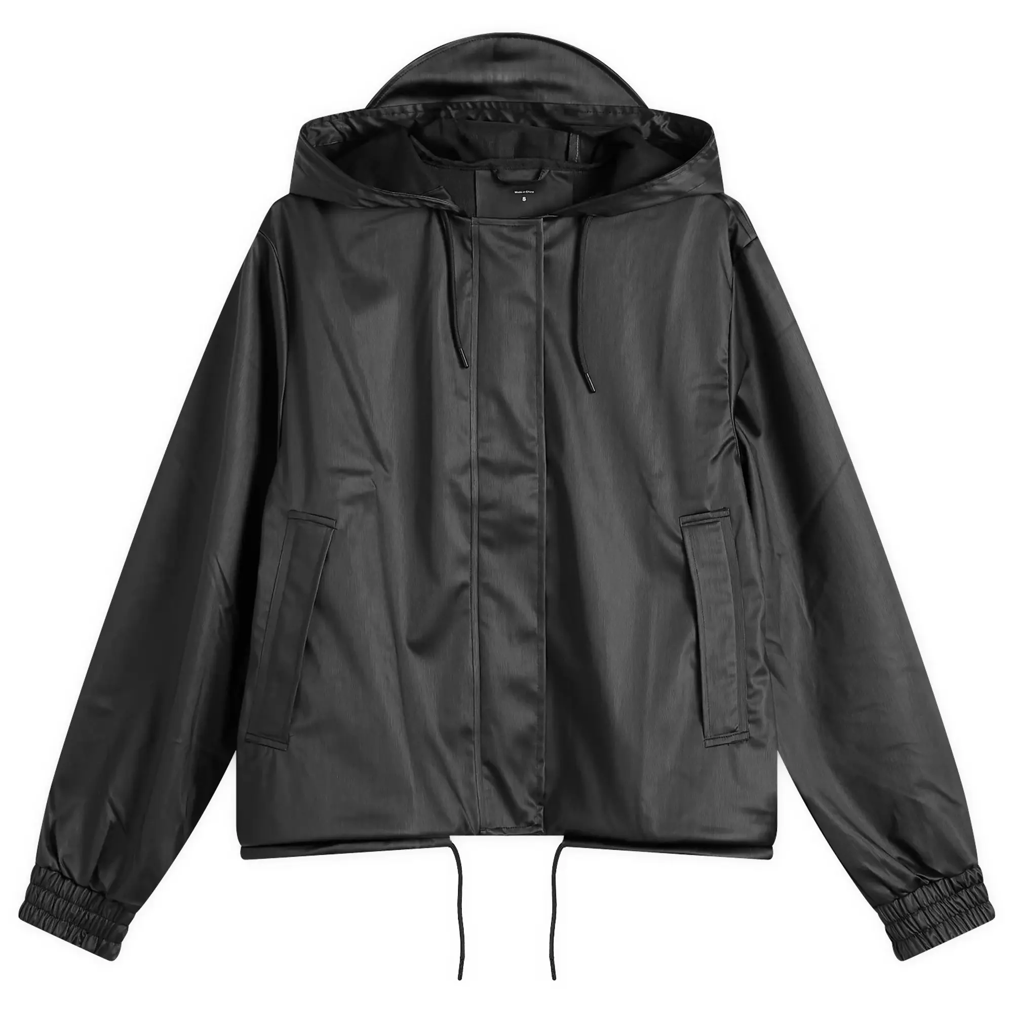 Rains Women's String Rain Jacket Black Grain