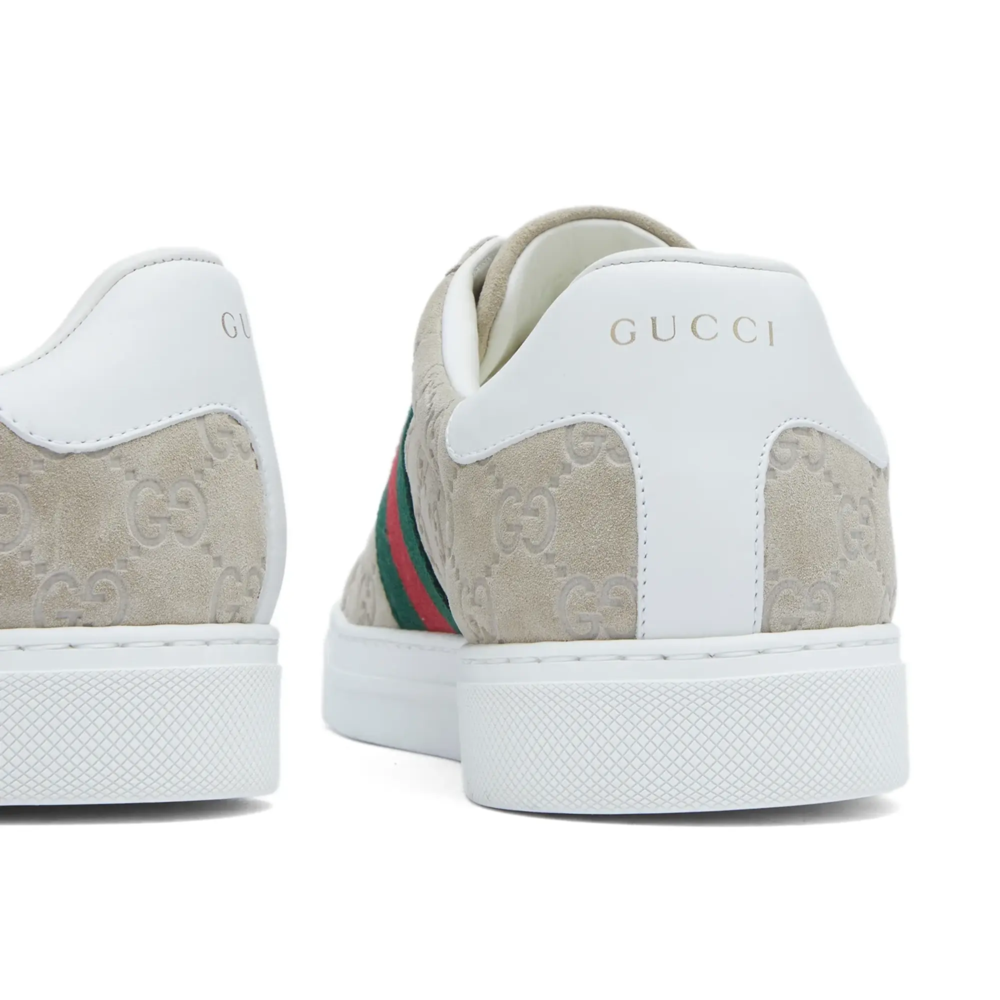 Gucci Men's Suede Ace Sneaker Oatmeal