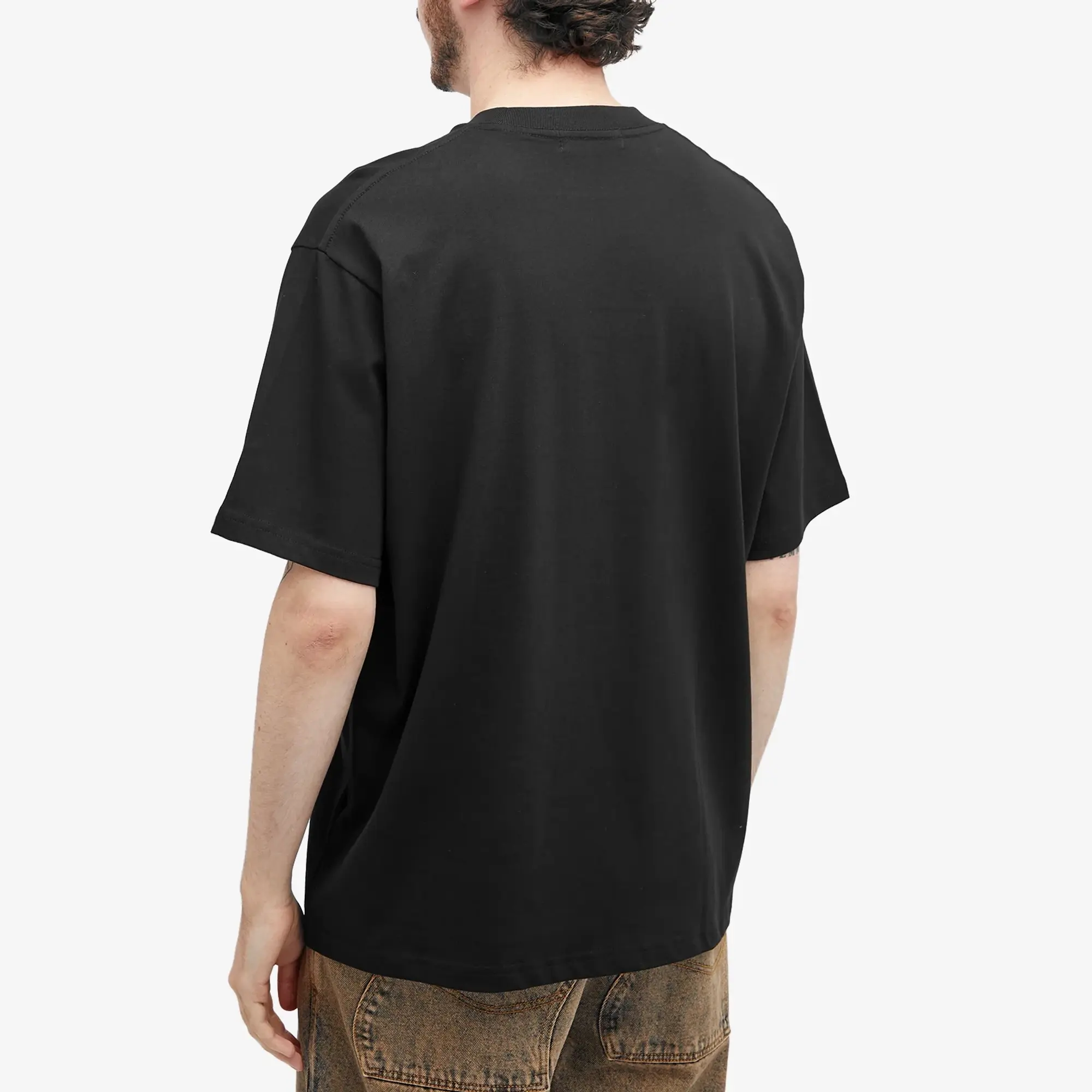 T-Shirt A Bathing Ape Rhinestone Logo Relaxed Fit Short Sleeve Tee Black Xl