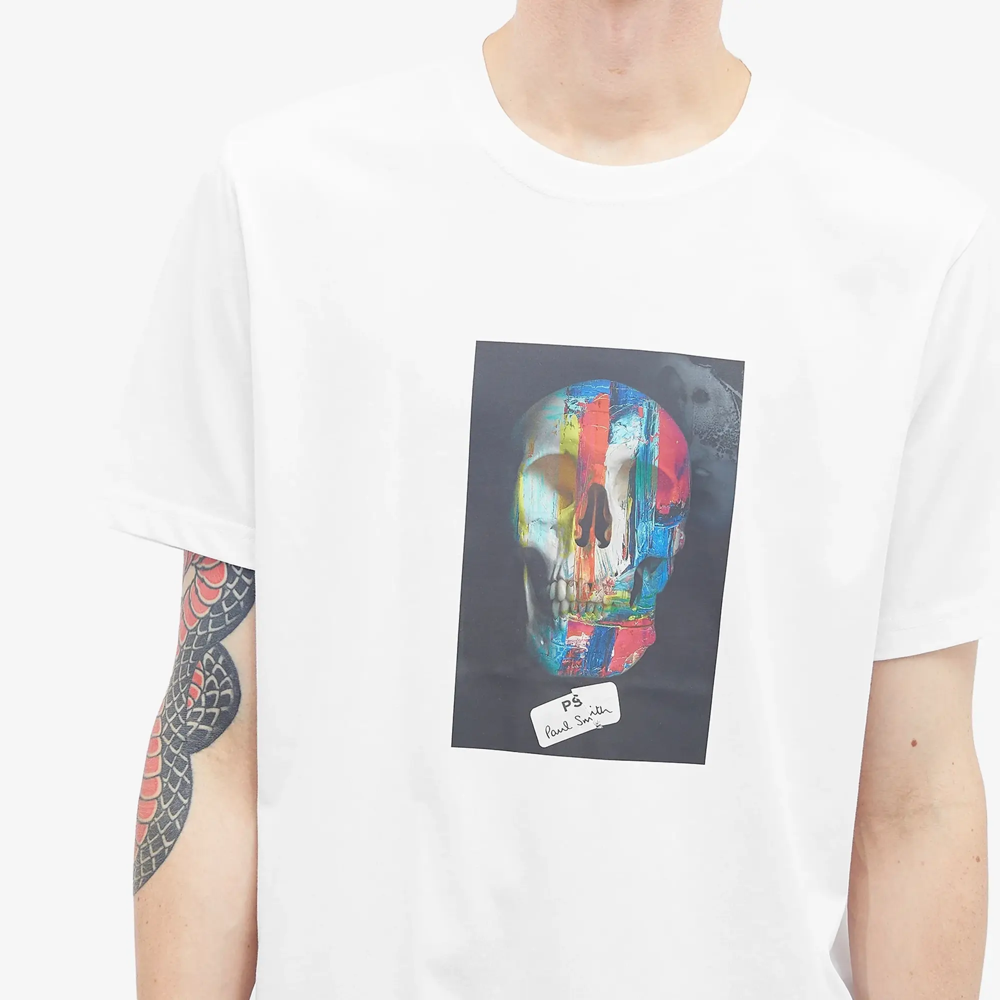 PS Paul Smith Regular Fit Skull Shirt, White