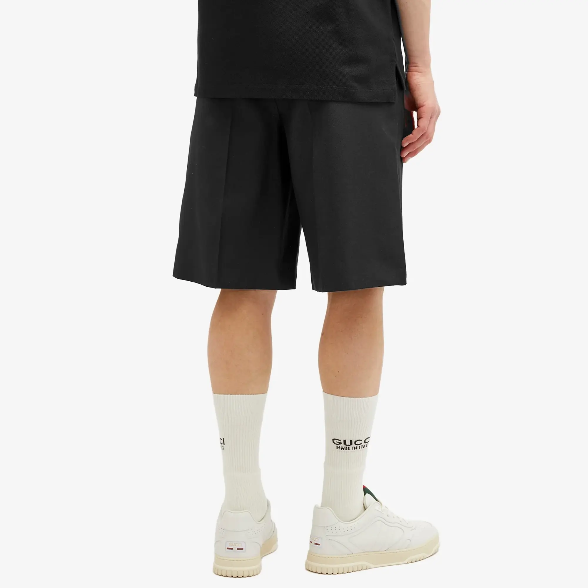 Gucci Men's Wool Shorts Black Mix