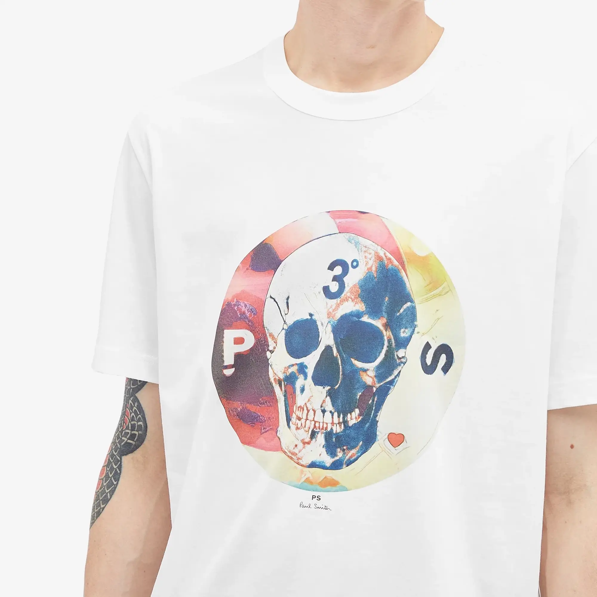 Paul Smith Men's Skull T-Shirt White