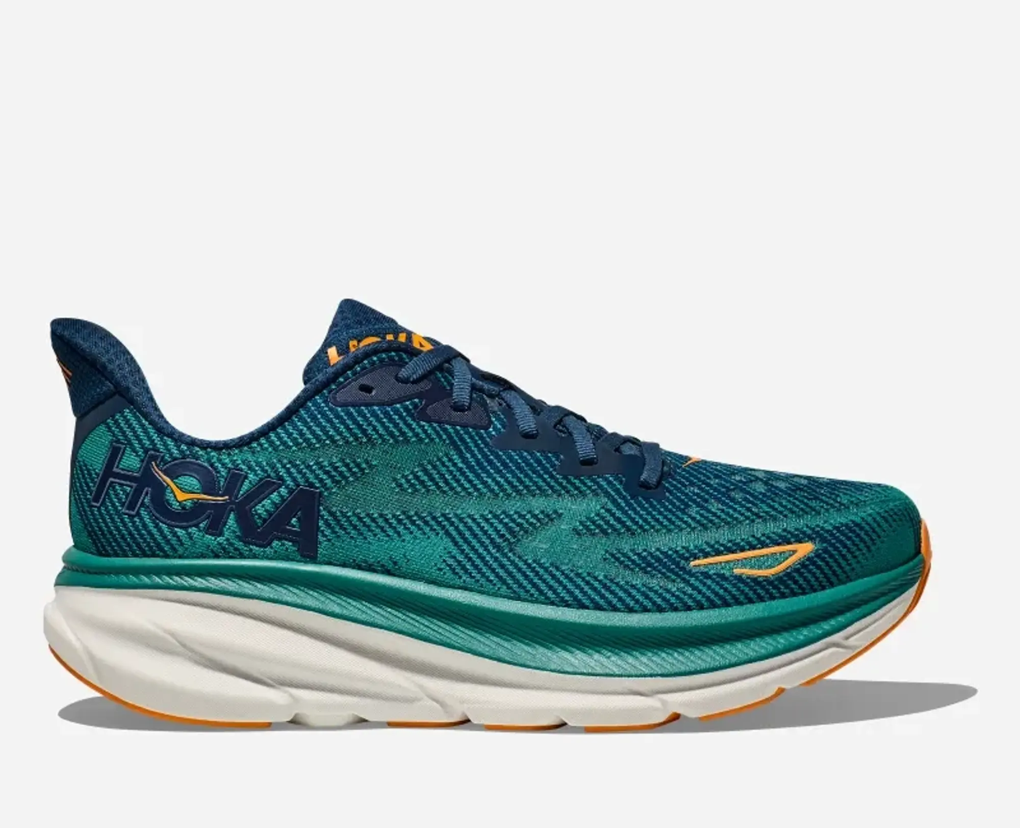 Hoka One One HOKA Men's Clifton 9 Road Running Shoes in Midnight/Oceanic