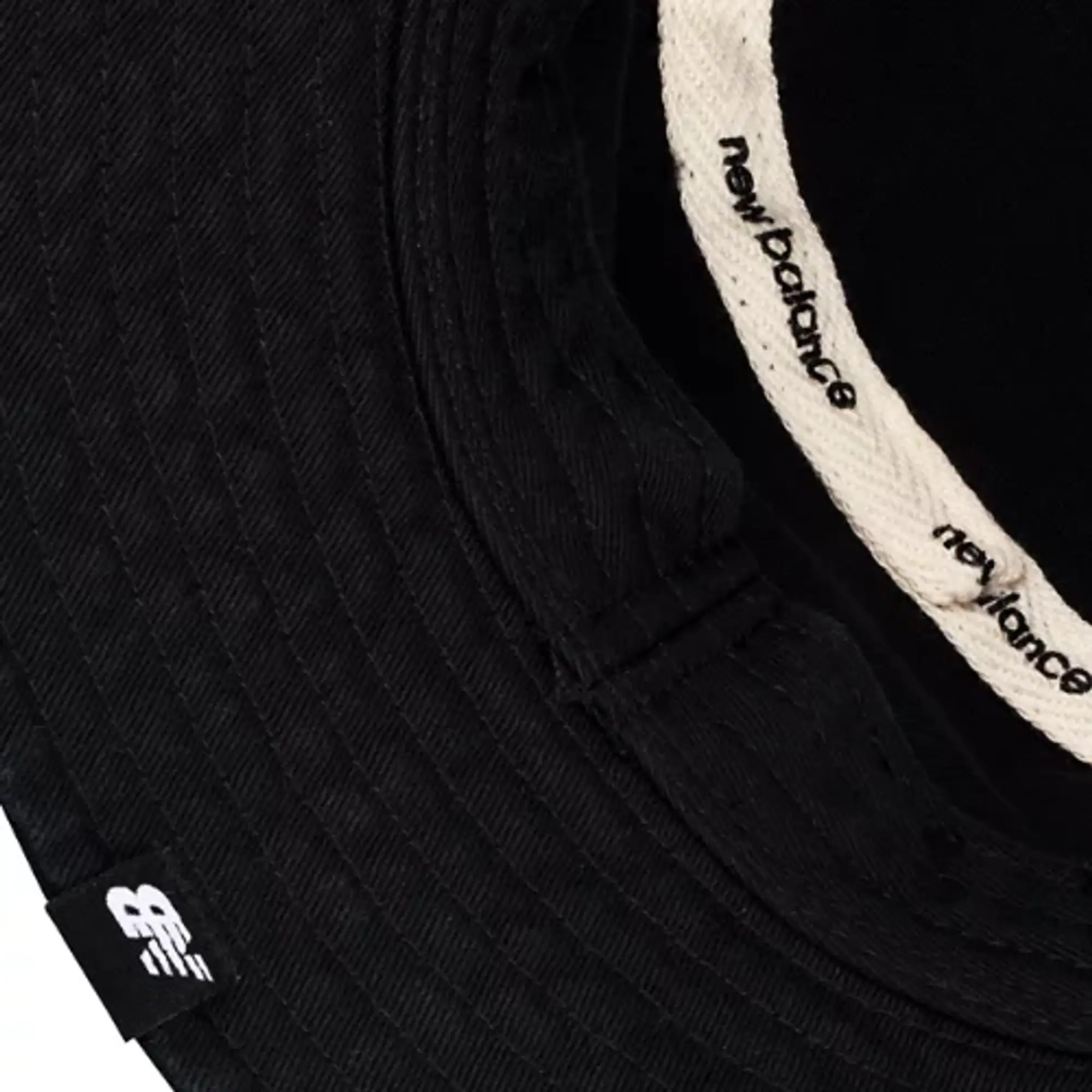 New Balance Unisex Bucket Hat in Black Cotton