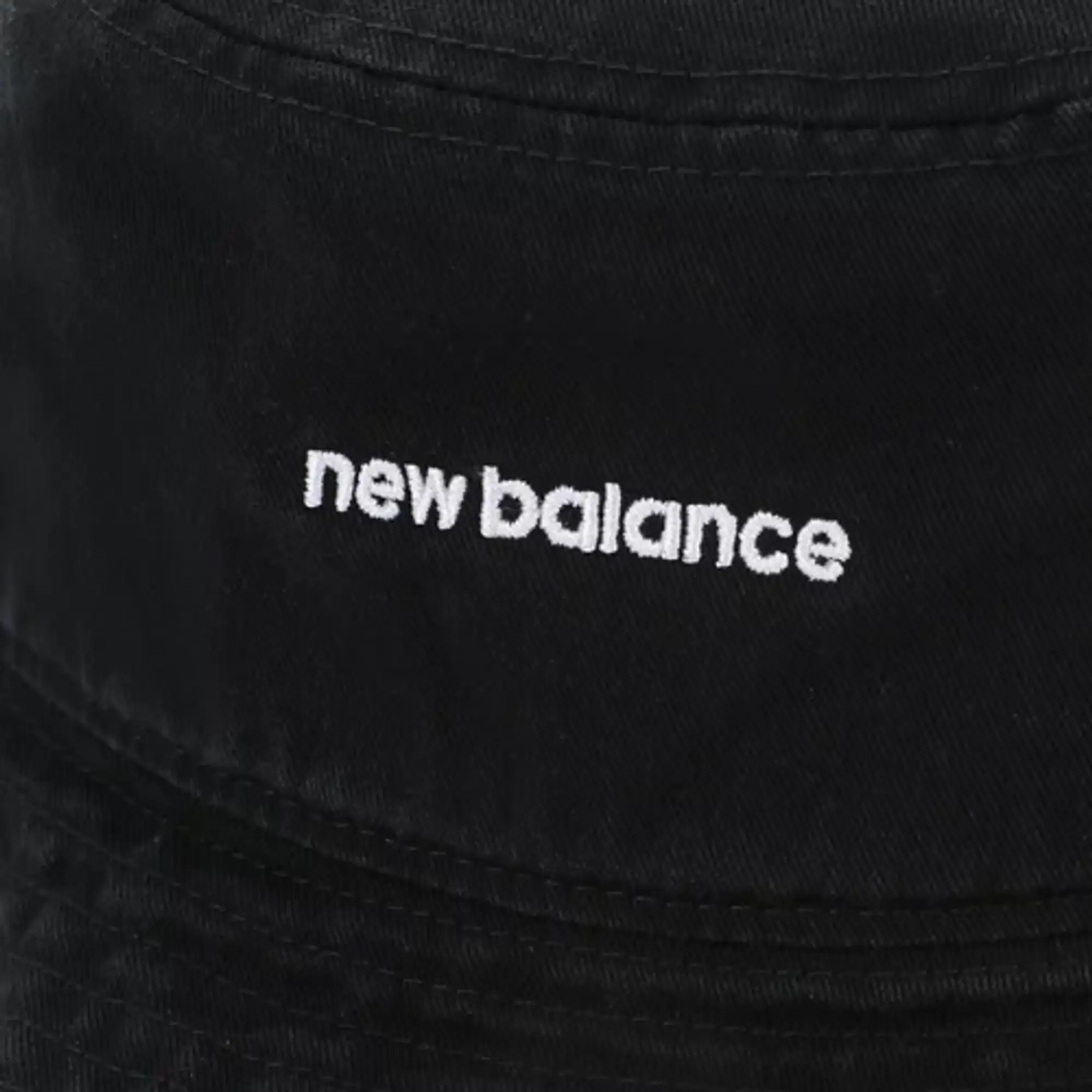 New Balance Unisex Bucket Hat in Black Cotton