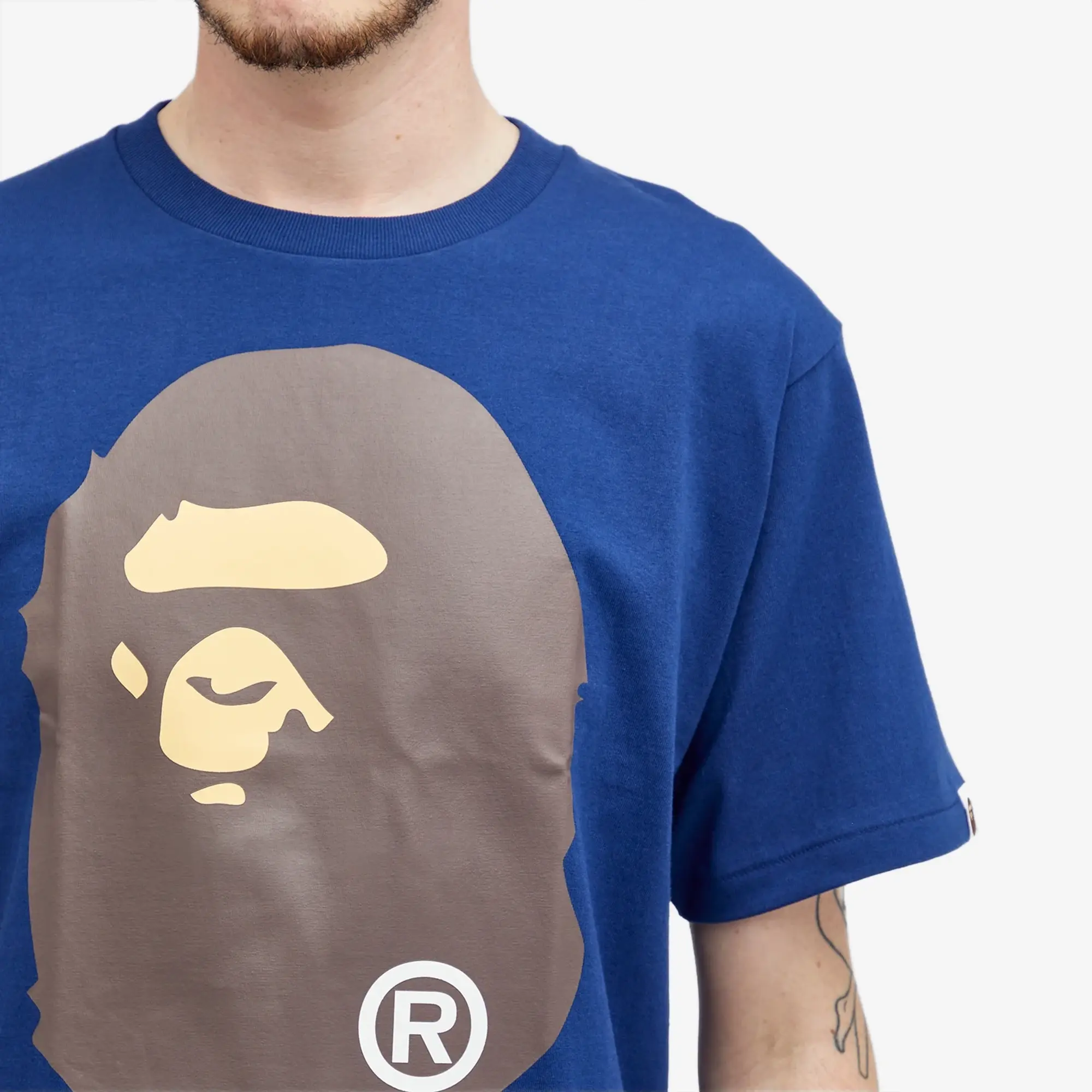 A Bathing Ape Men's Classic Big Ape Head T-Shirt Navy