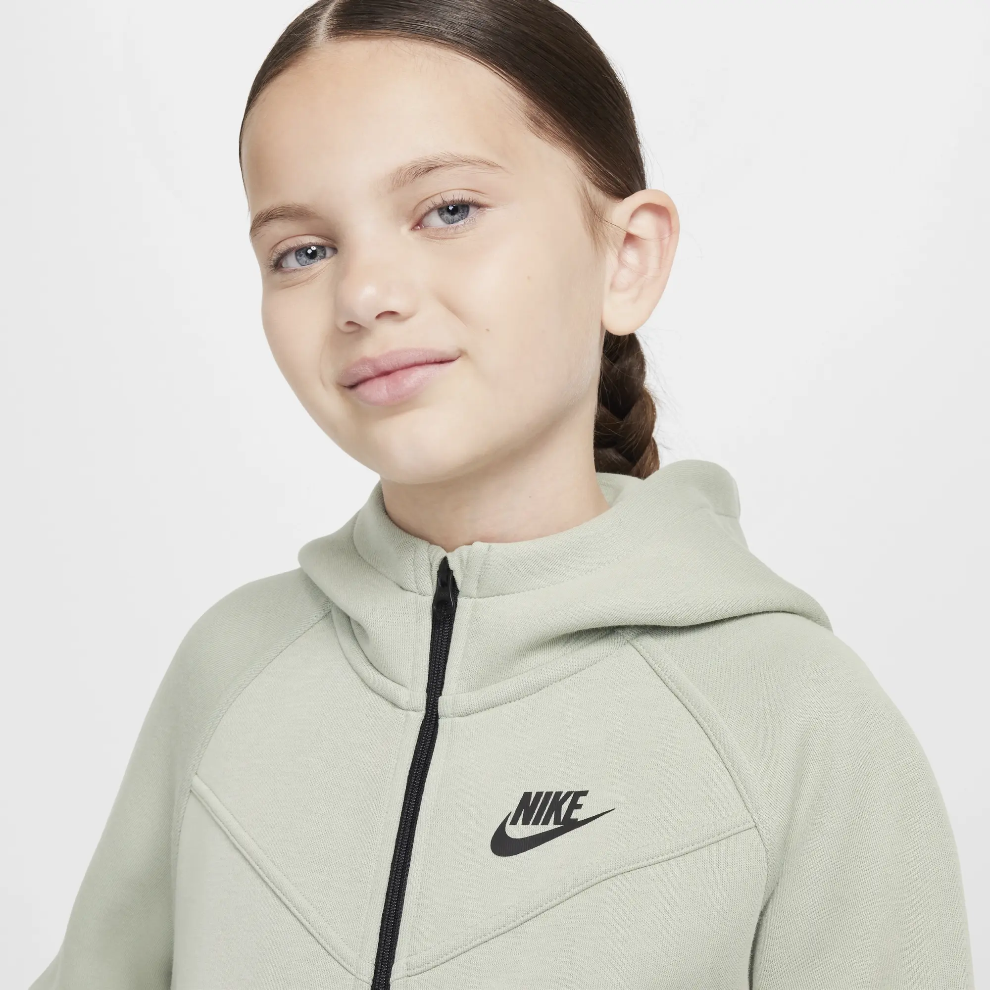 Nike Sportswear Older Girls Tech Fleece Full Zip Hoodie 8 15Y