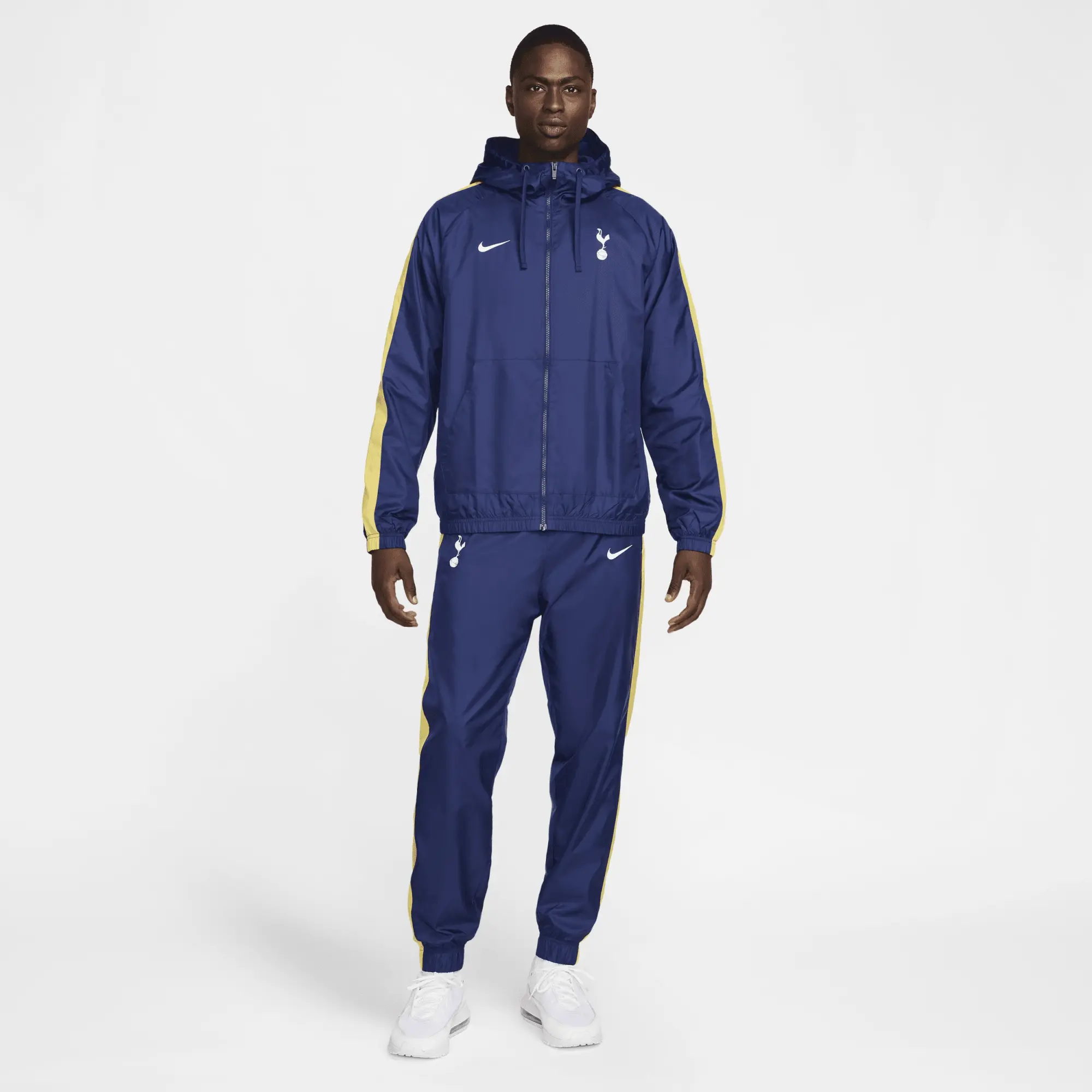 Tottenham Hotspur Men's Nike Football Hooded Woven Tracksuit - Blue - Nylon