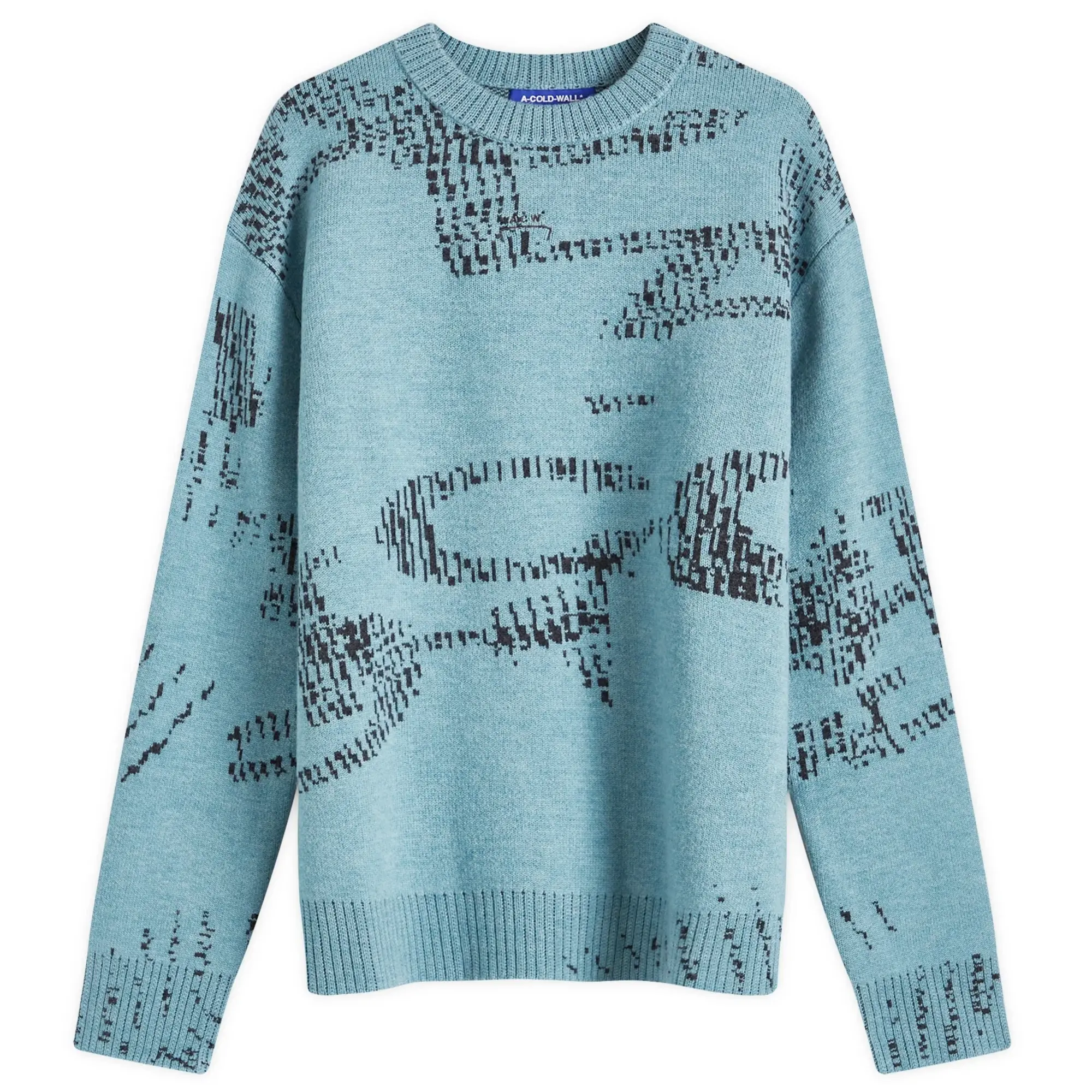 A-COLD-WALL* Men's Annex Crew Knit Blue/Grey Faded Teal