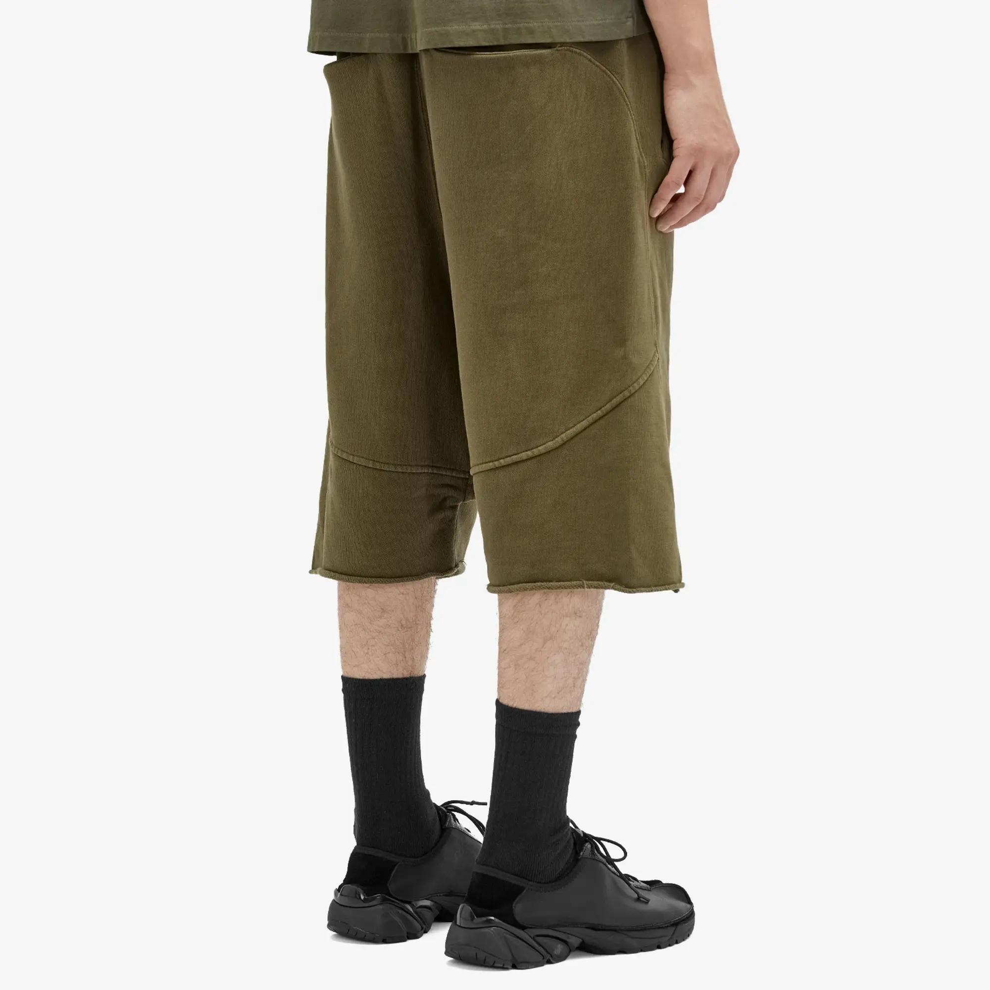 Entire Studios Men's Heavy Drop Crotch Shorts Military