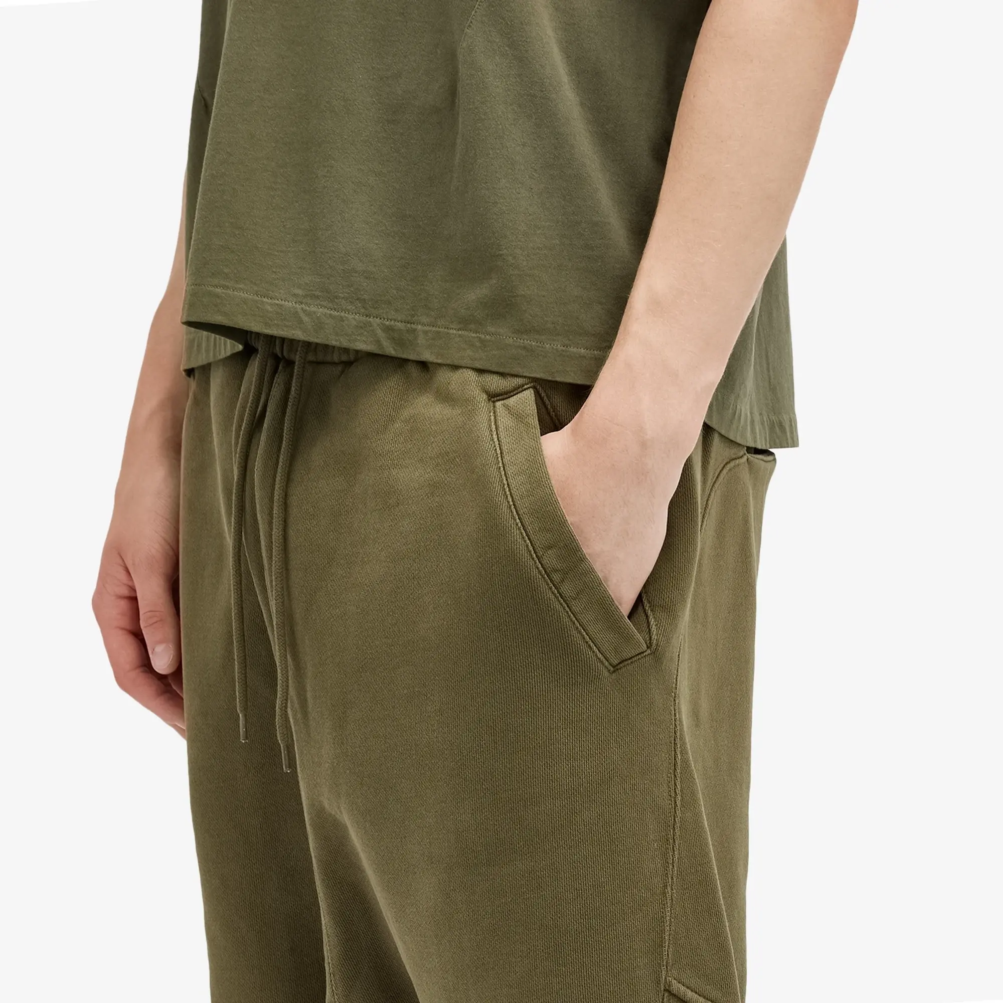 Entire Studios Men's Heavy Drop Crotch Shorts Military