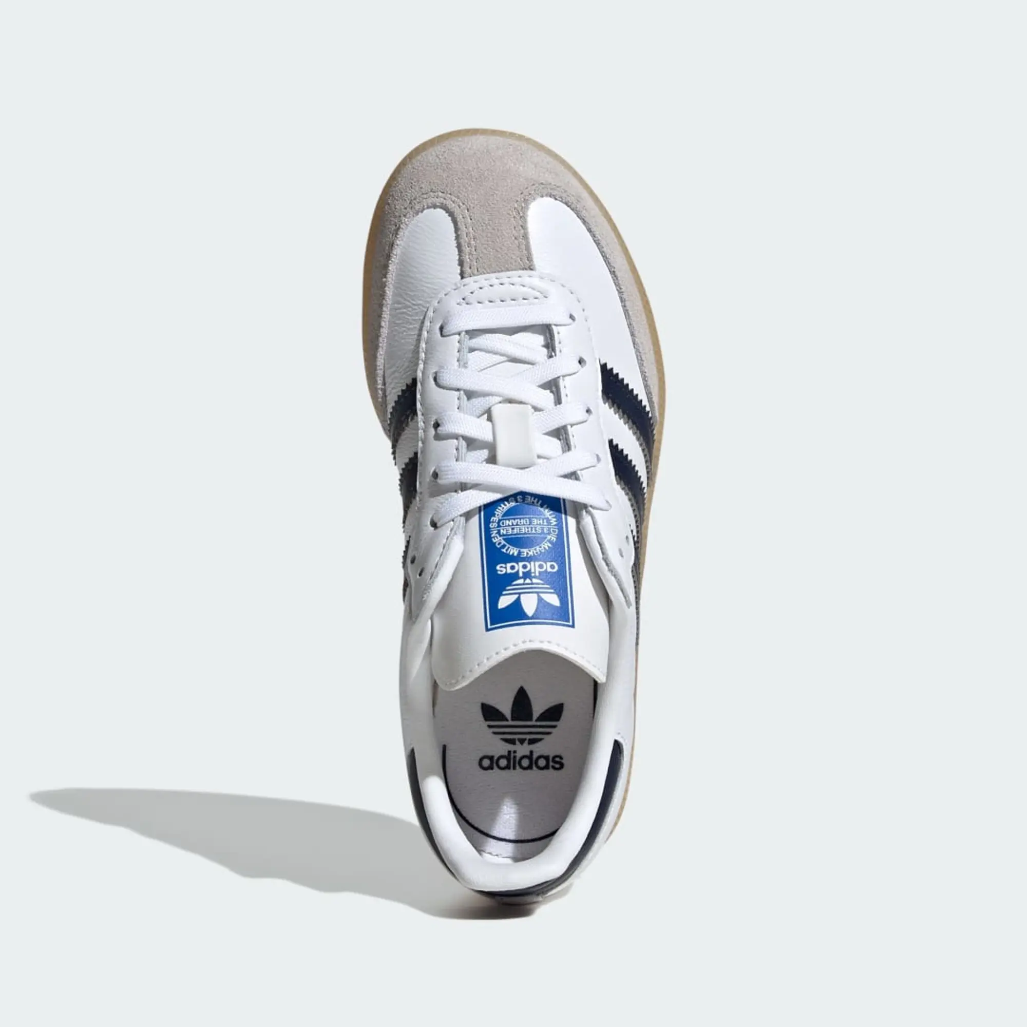 adidas Originals adidas white & navy samba og Junior trainers