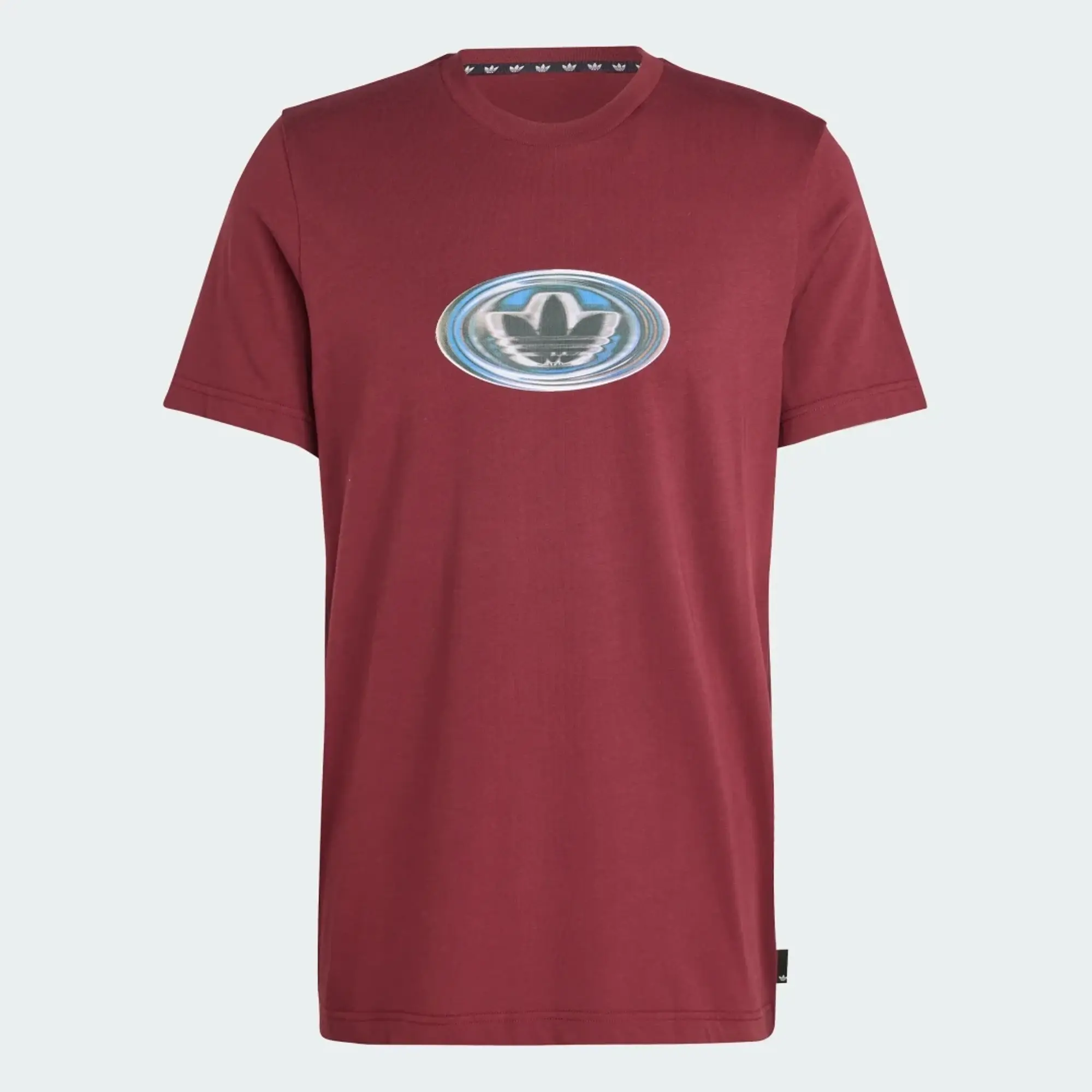 Adidas Originals Adidas Originals 90S Logo Tee In Shadow Red