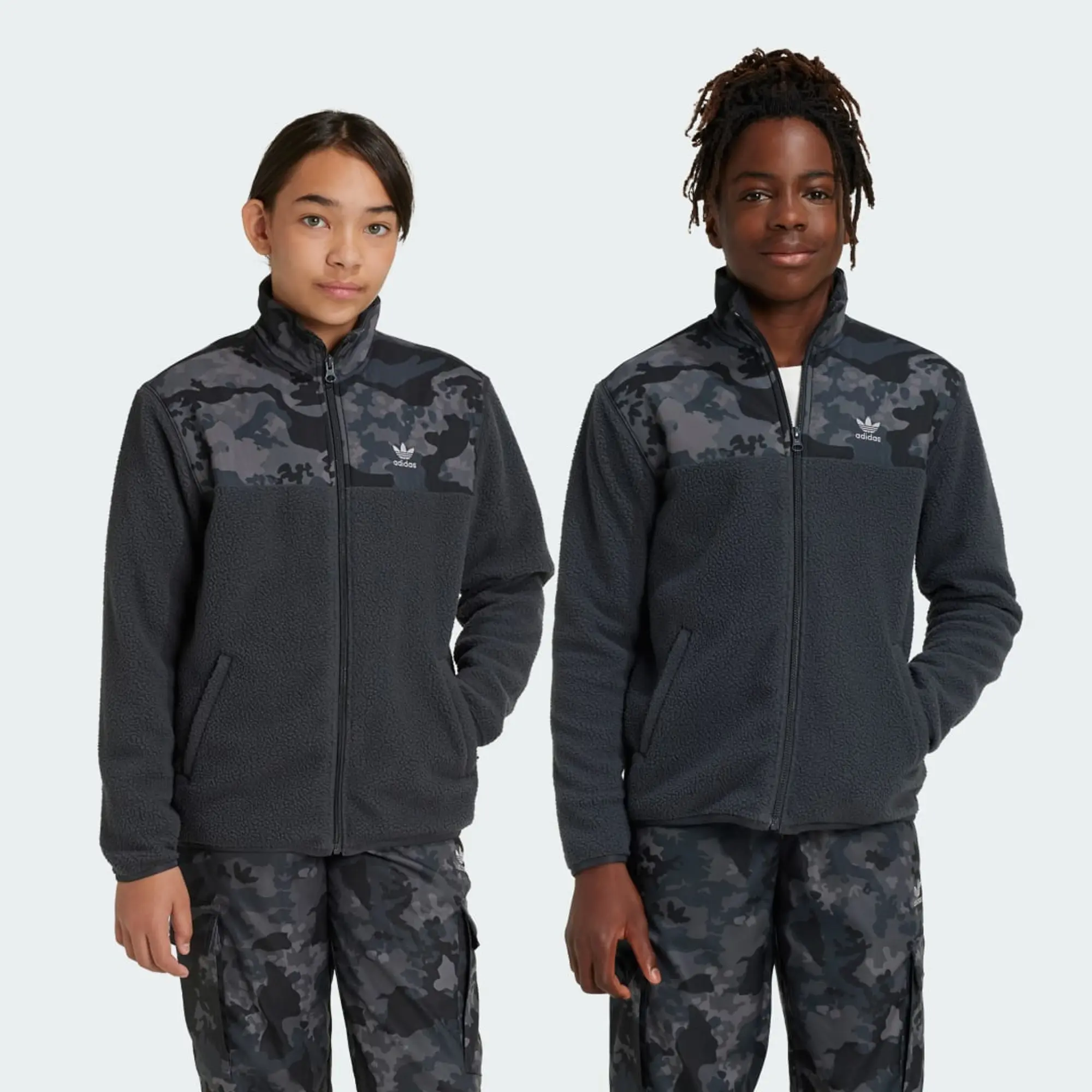 adidas Allover Print Fleece Jacket Kids