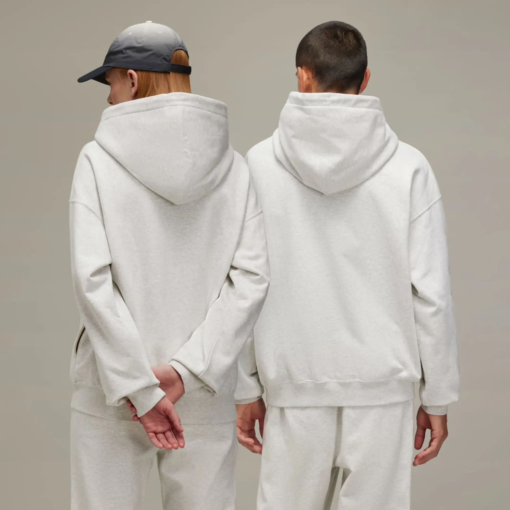 adidas Y-3 Men's Core Logo Hoodie Light Grey