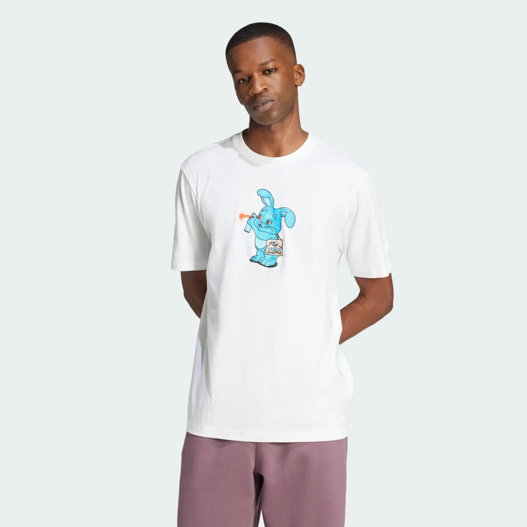 Tシャツ・カットソー adidas Training Supply Bunny Tee White IX6783 adidas Training Supply Bunny T-Shirt, White | IX6783 | FOOTY.COM