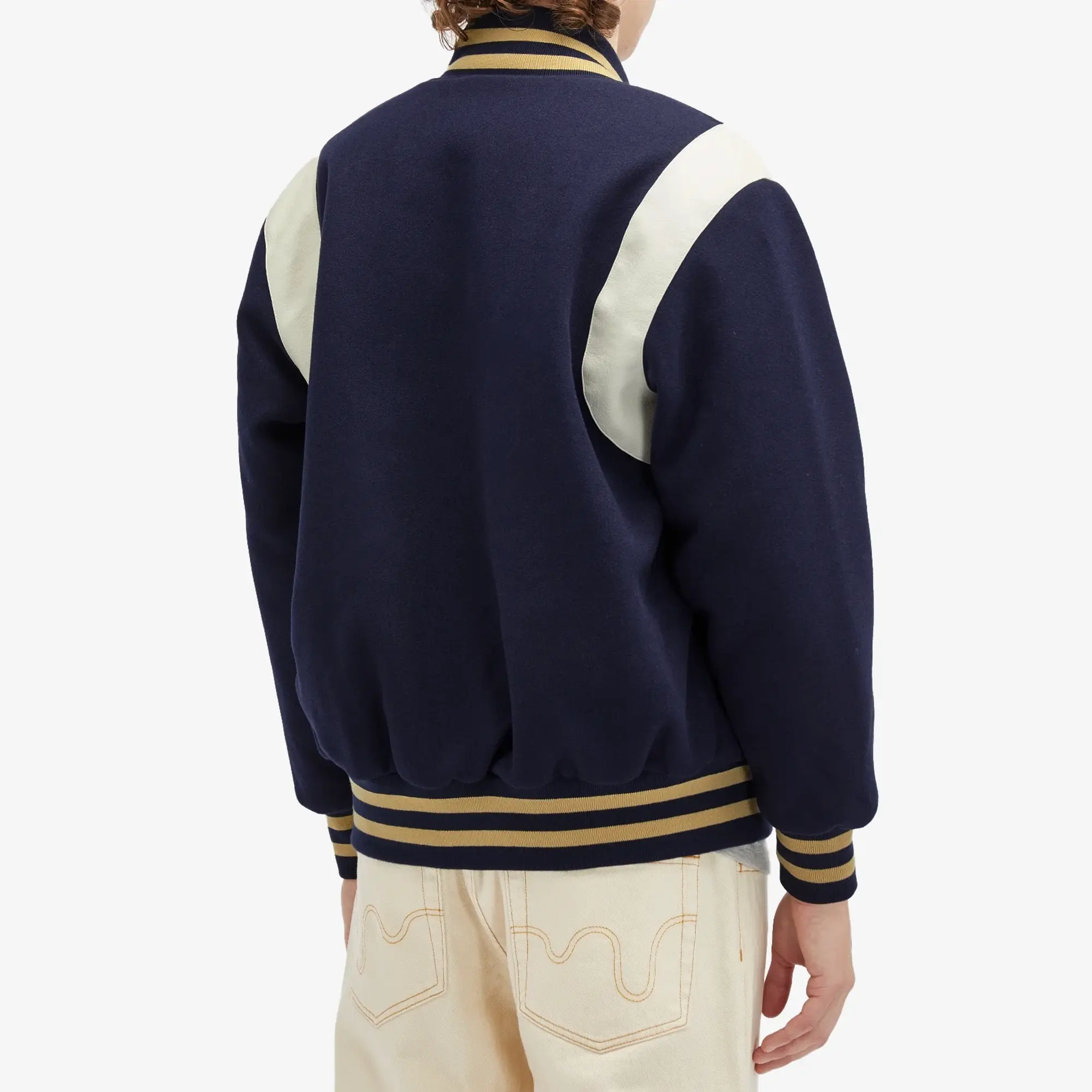 ICECREAM Men's Drippy Varsity Jacket Navy