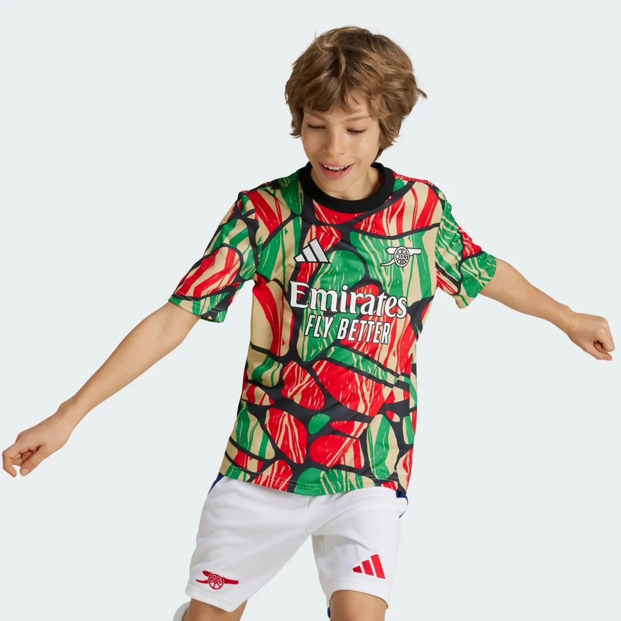 adidas Arsenal Kids SS Pre-Match Home Shirt 2024/25