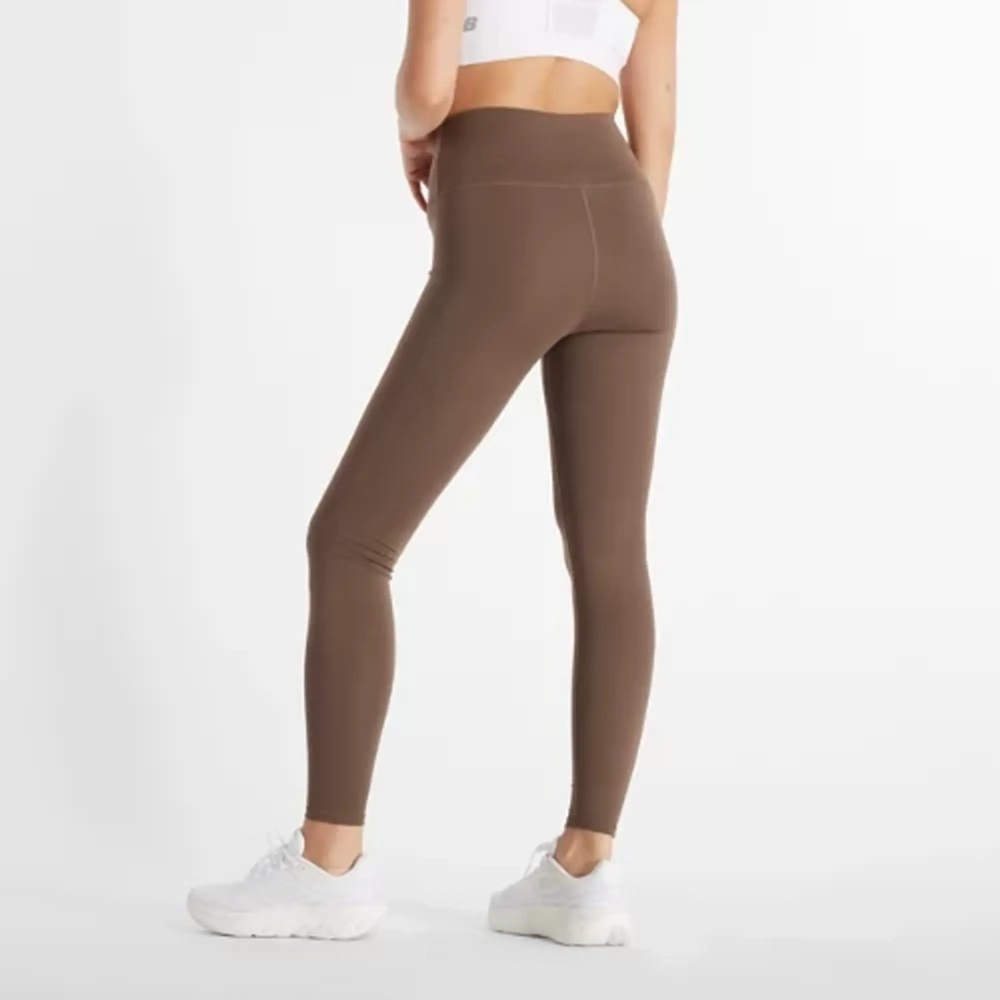 New Balance Women's NB Harmony High Rise Legging 27 in Brown Poly Knit