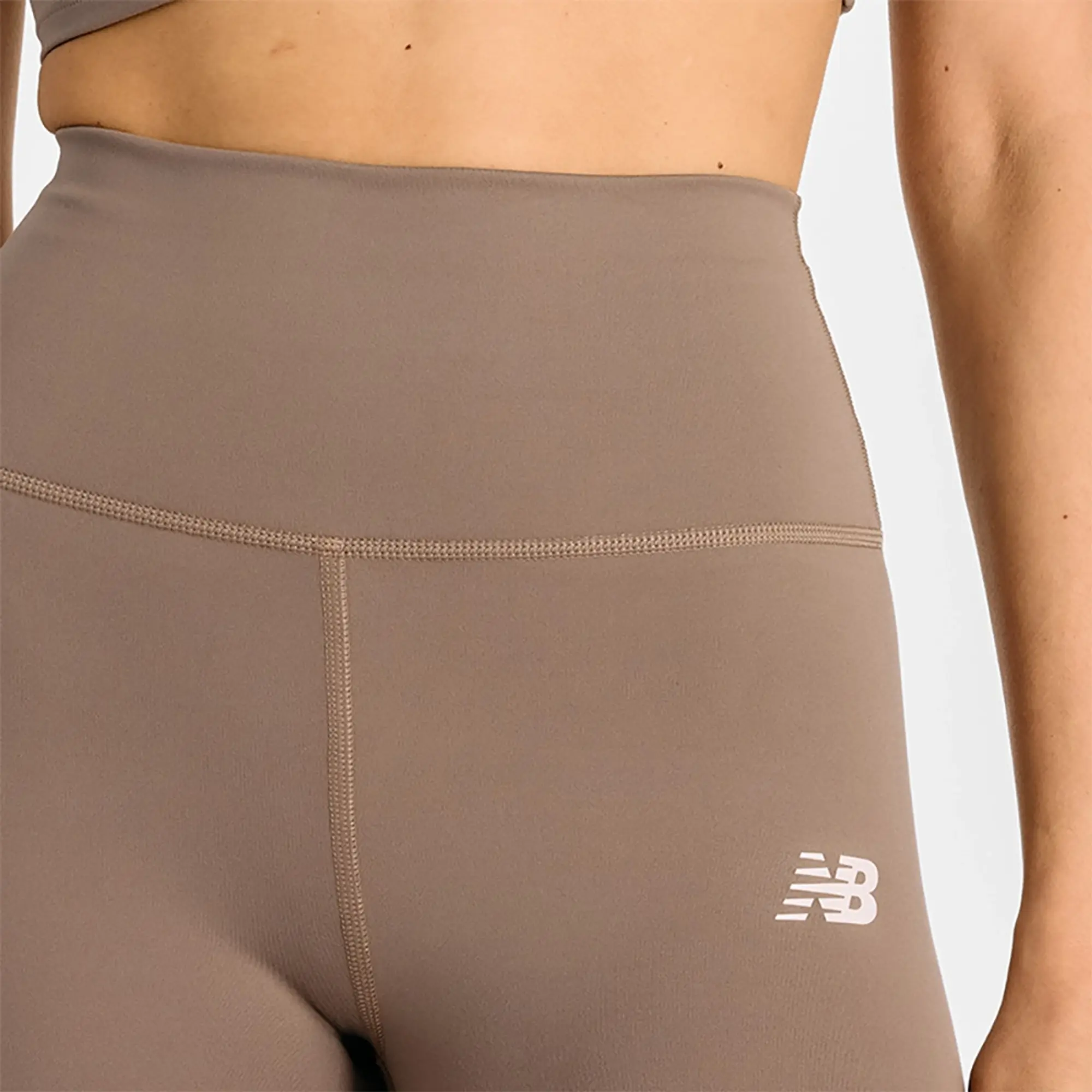 New Balance Women's NB Harmony High Rise Legging 27 in Green Poly Knit
