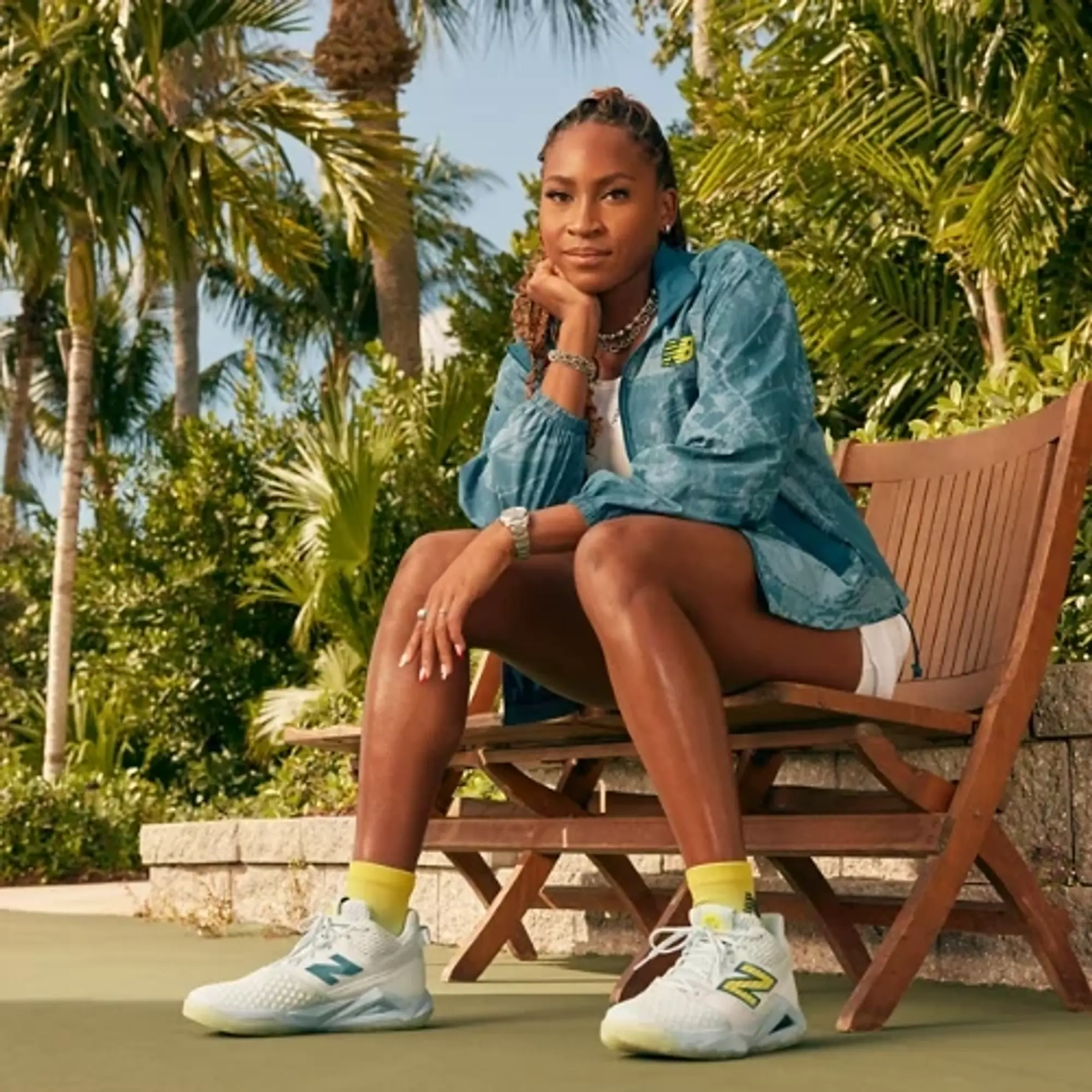 New Balance Women's Coco CG2 in Blue/Yellow Synthetic