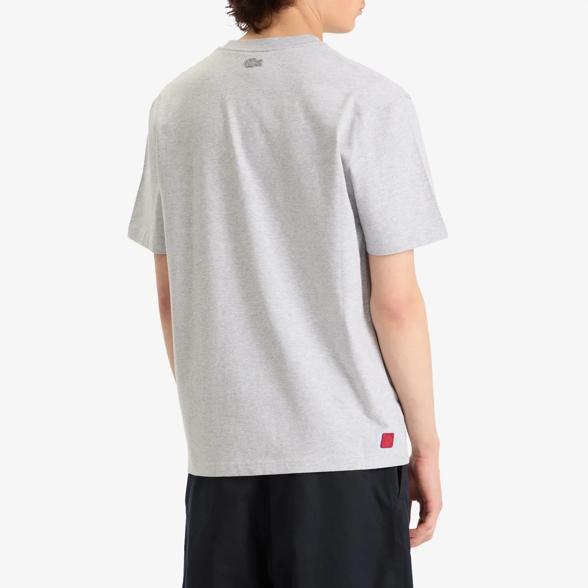 Lacoste x CLOT Printed Cotton T-shirt - Light Heathered Grey