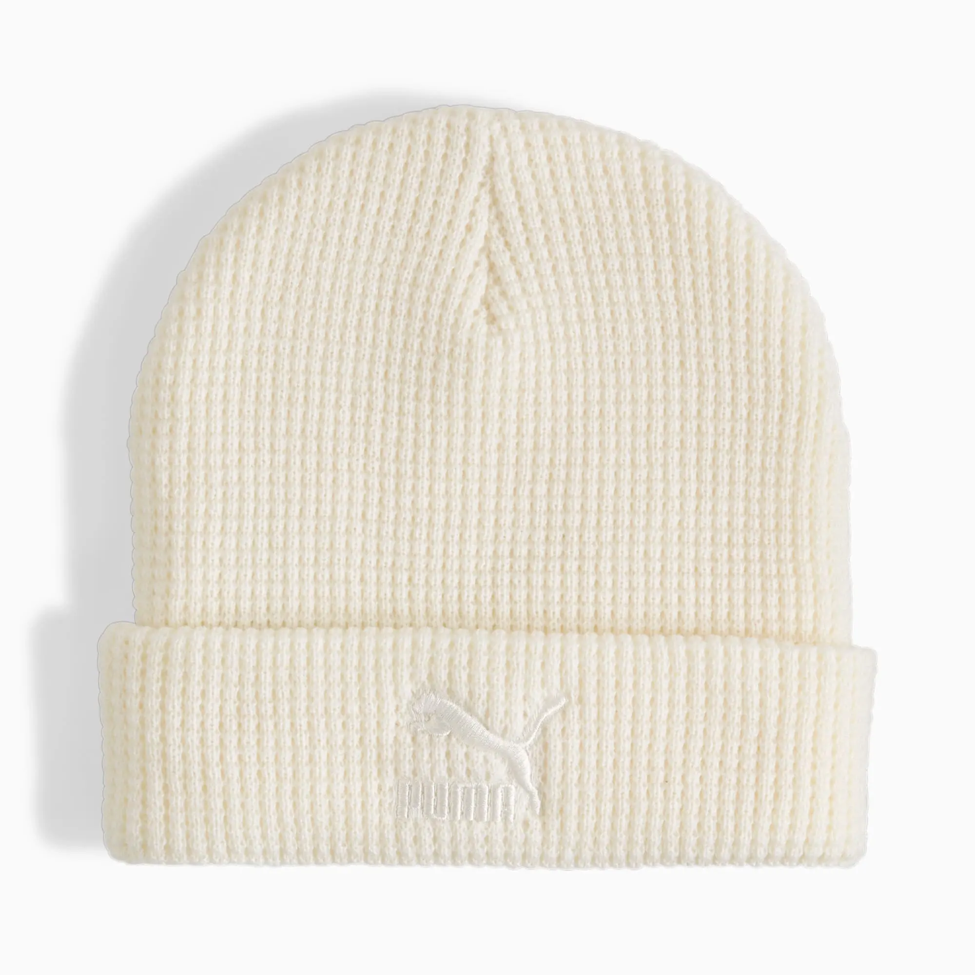PUMA Classics Mid Fit Beanie Hat, Frosted Ivory