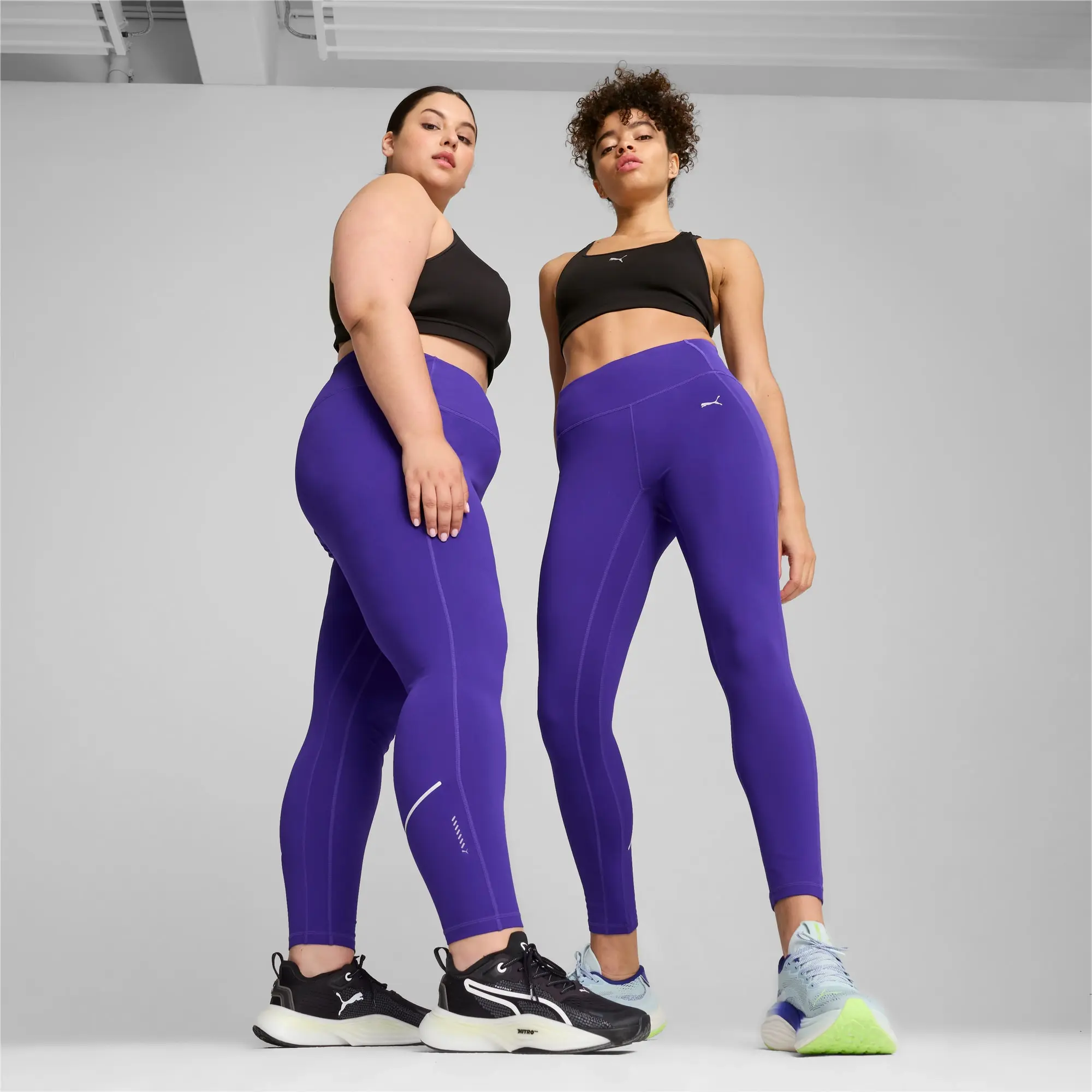 PUMA Women's RUN Microfleece Tights - Lapis Lazuli - L - Blue - Size: Large