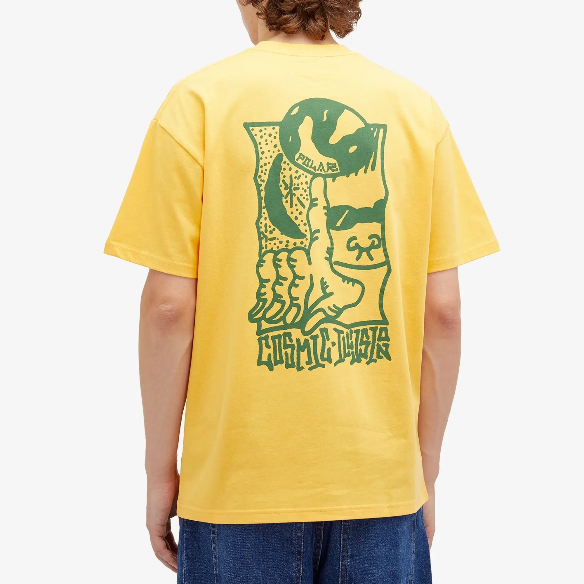 Polar Skate Co. Men's Cosmic T-Shirt Yellow